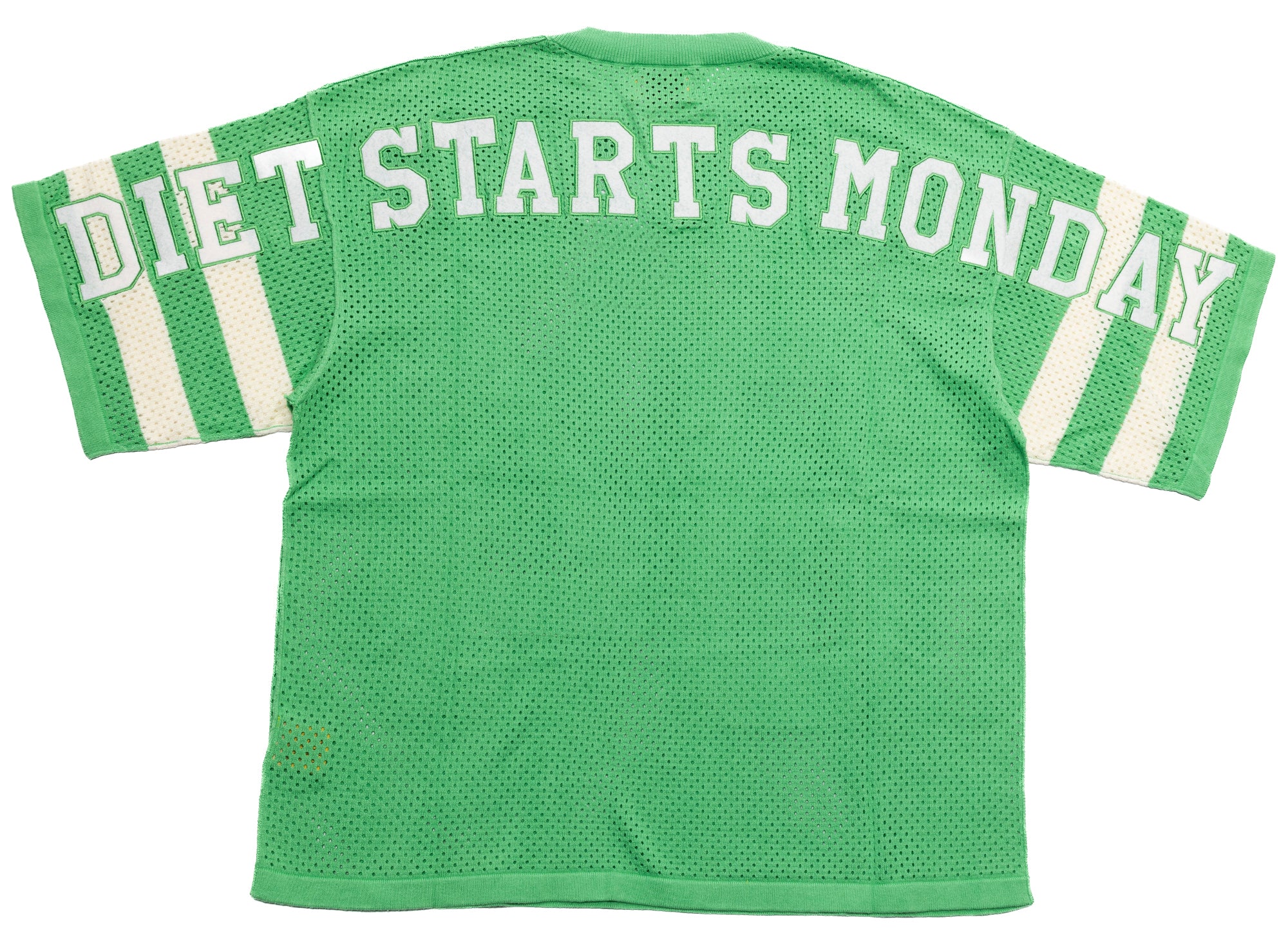 Diet Starts Monday Knit Mesh Jersey in Green - Image 2