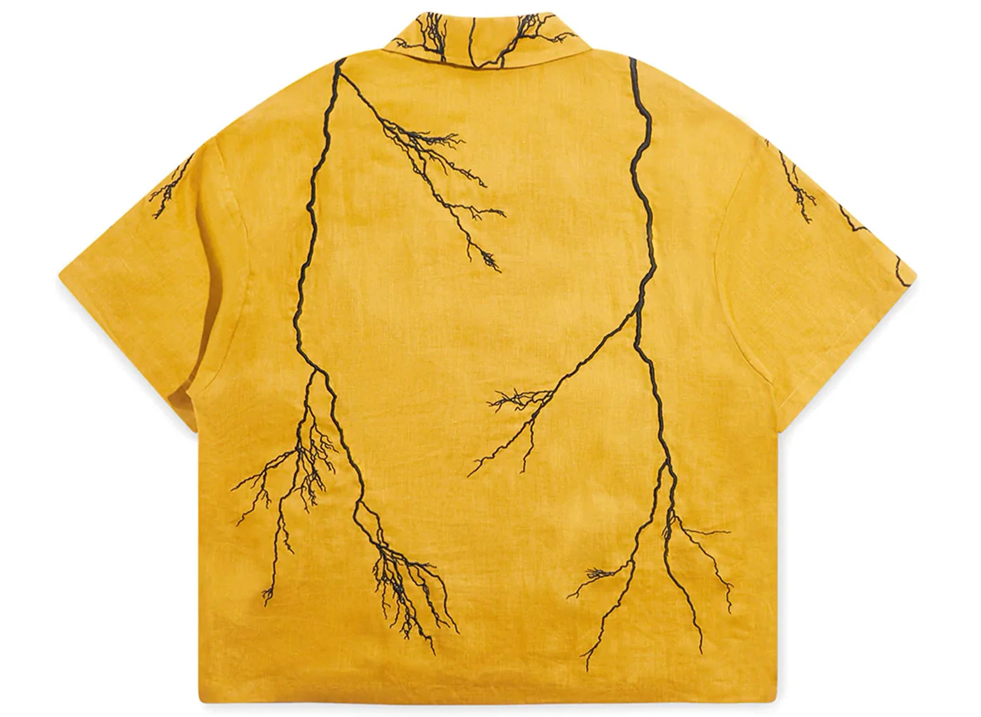 Diet Starts Monday Lightning Button Up in Yellow - Image 2