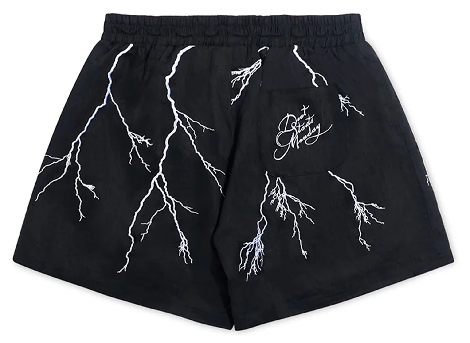 Diet Starts Monday Lightning Shorts in Black - Image 2