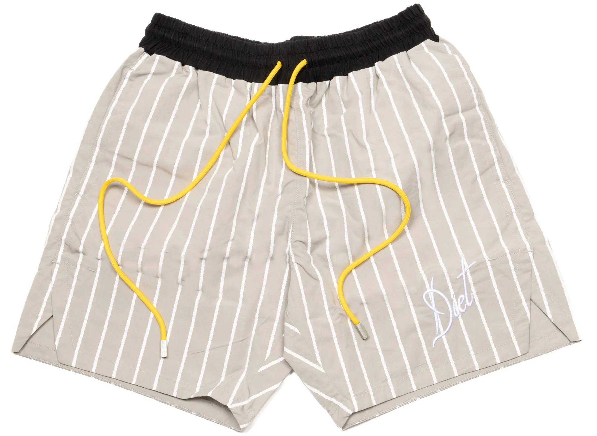 Diet Starts Monday Pinstripe Shorts in Grey