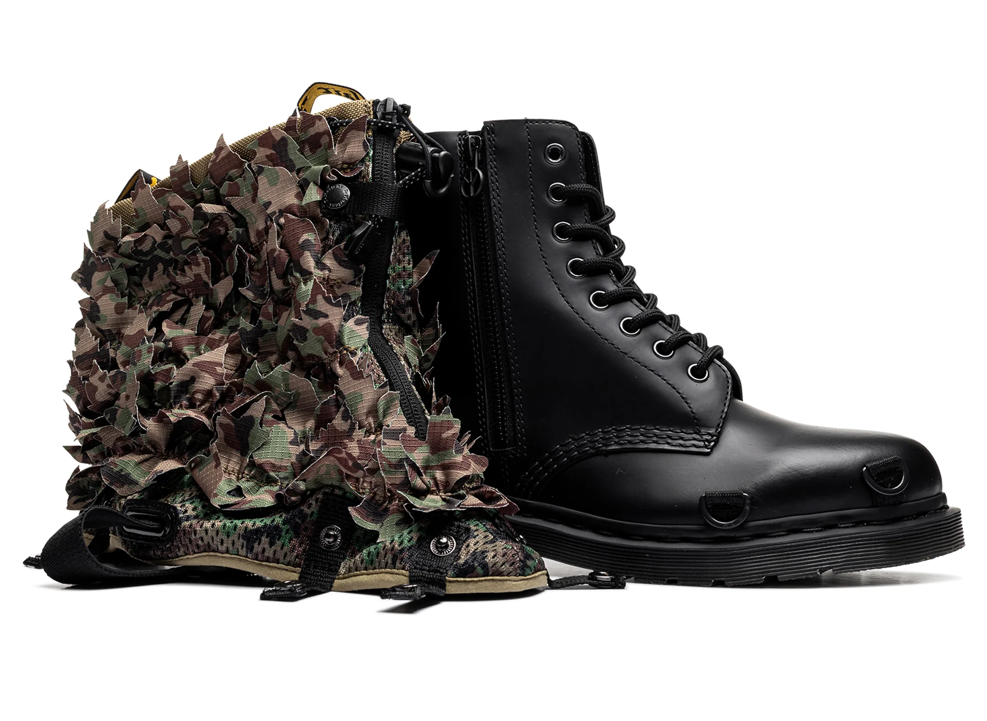 Dr. Martens 1460 Babylon in Black + Camo - Image 2