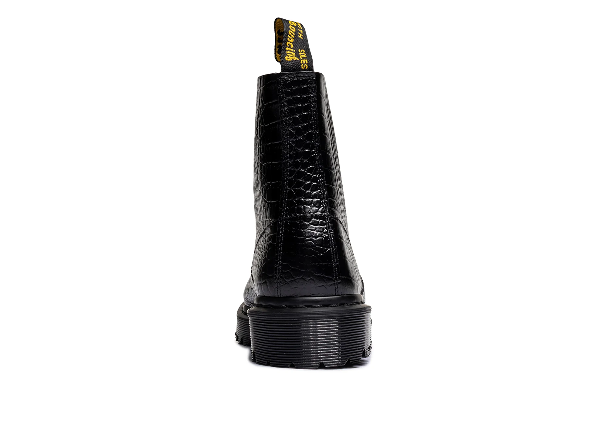 Dr. Martens Crocodile 1460 Pascal Steel Toe in Black - Image 2
