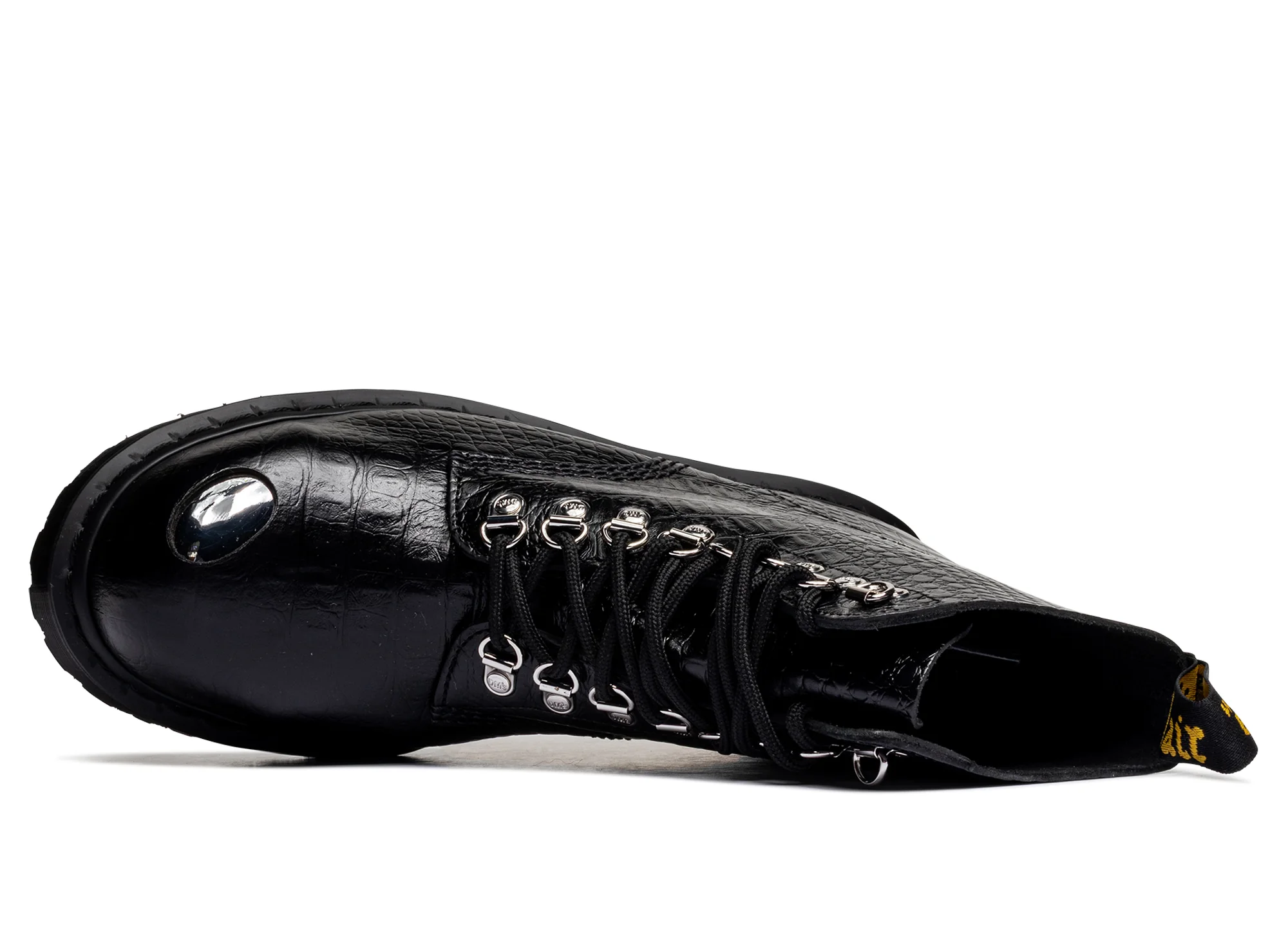 Dr. Martens Crocodile 1460 Pascal Steel Toe in Black - Image 4