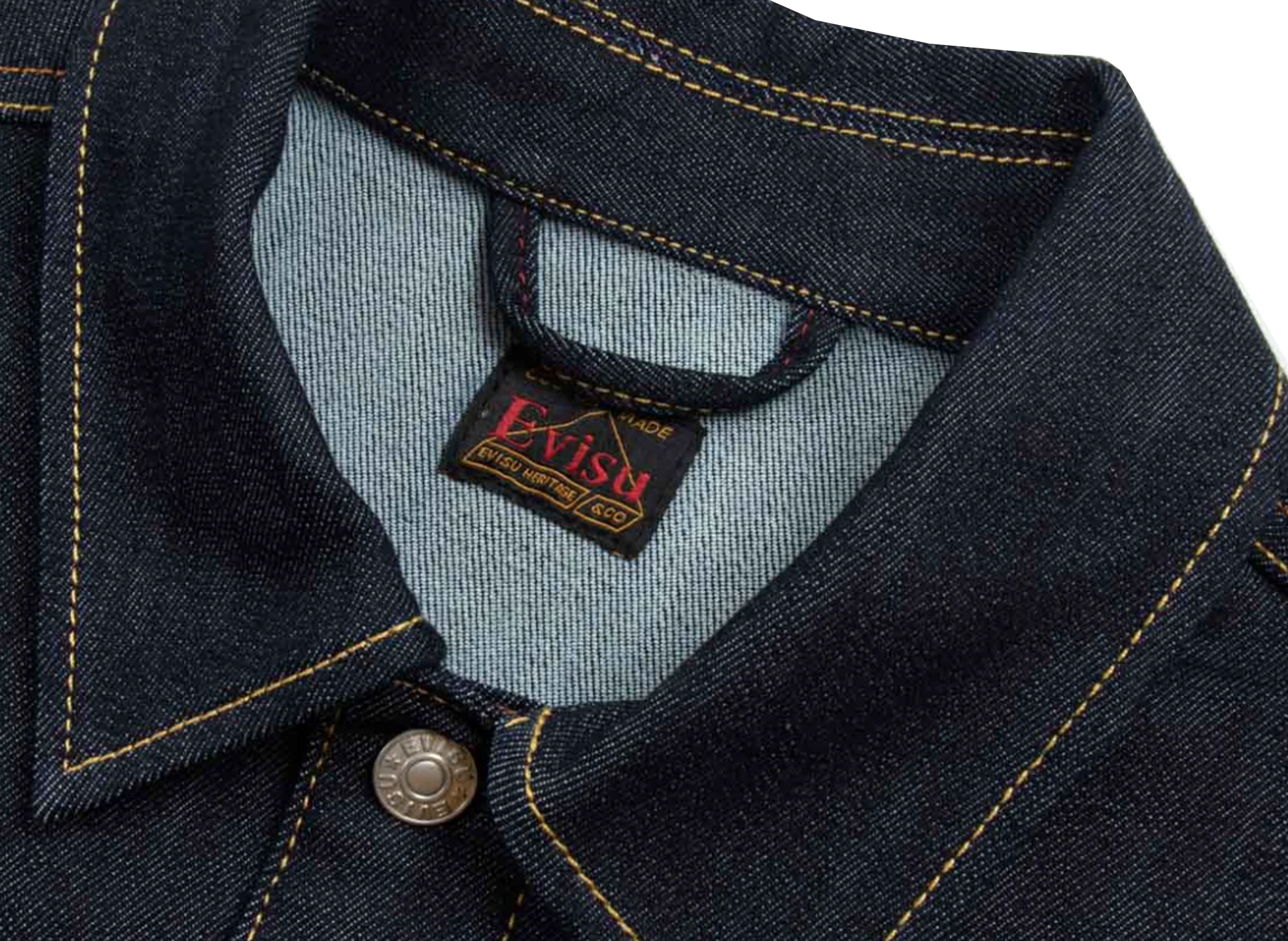 Evisu 8 Pocket Relax Fit Denim Jacket - Image 3