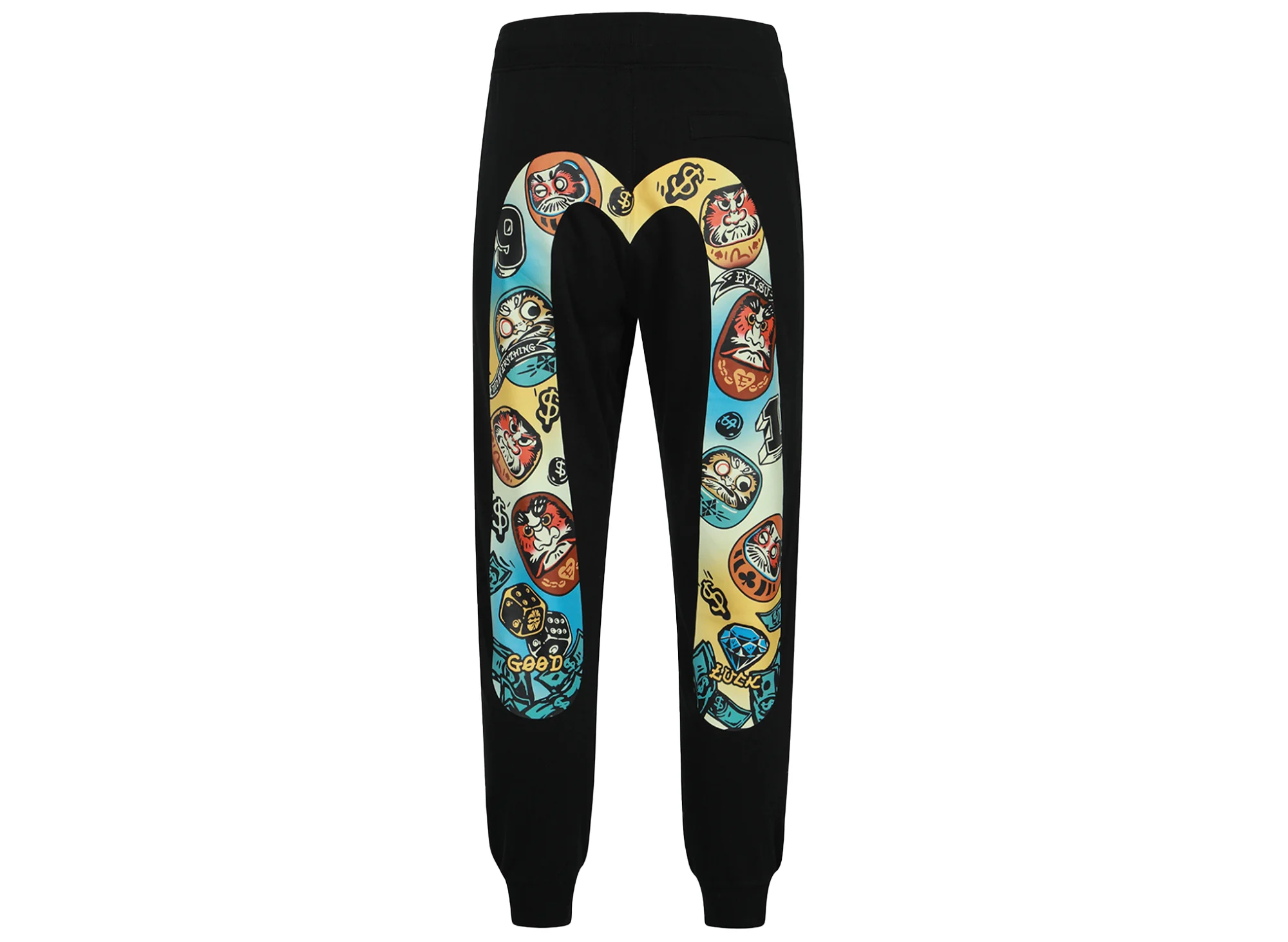 Evisu Daruma Daicock Print Regular Fit Sweatpants - Image 2