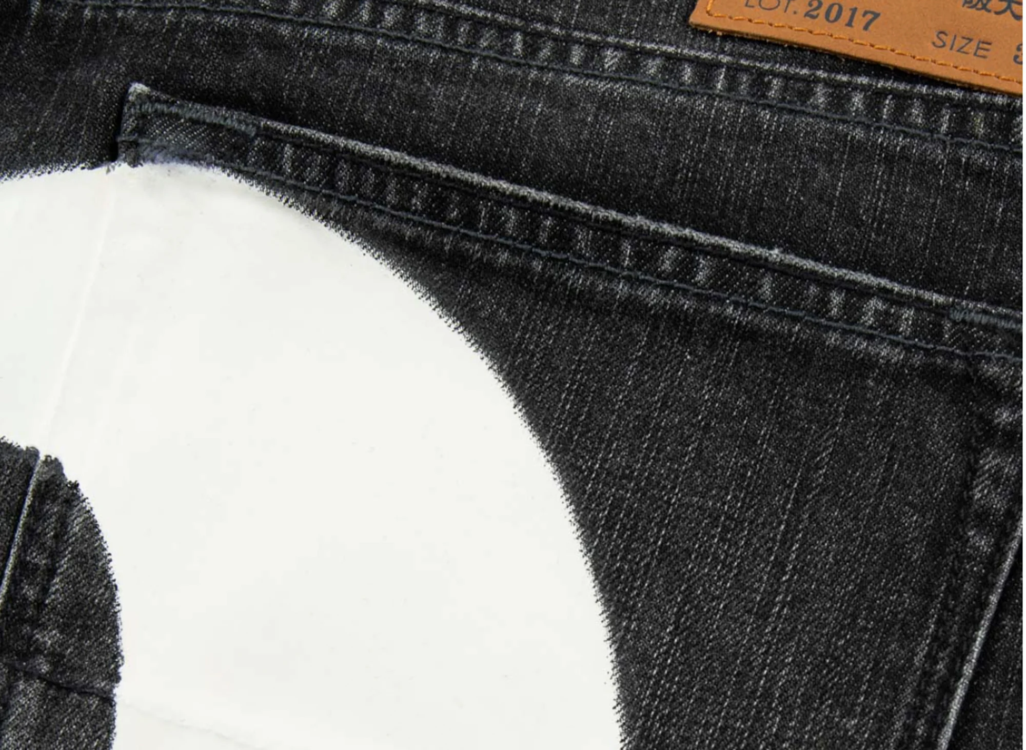 Evisu Graffiti Daicock Print Carrot Fit Jeans in Black - Image 3