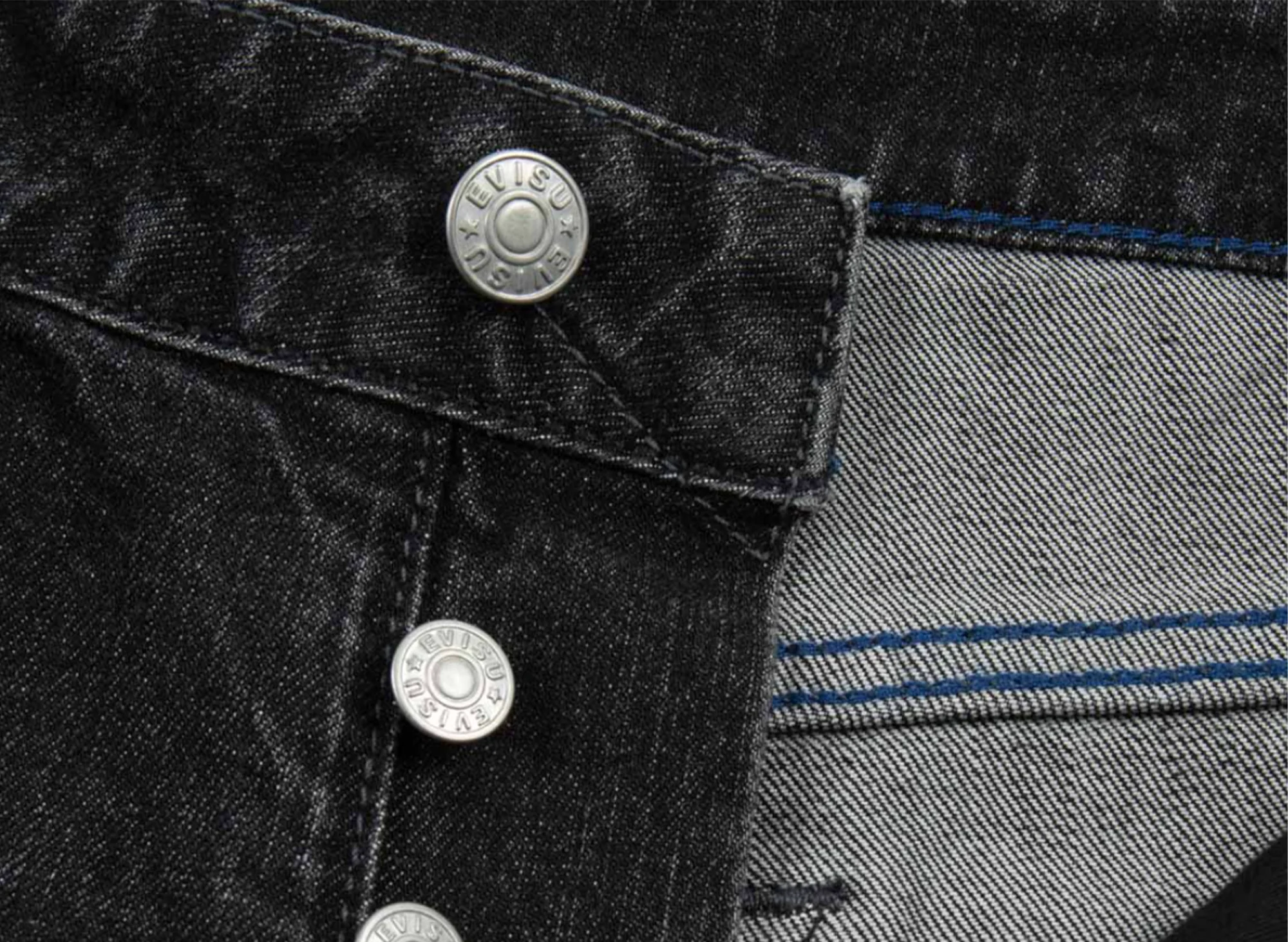 Evisu Graffiti Daicock Print Carrot Fit Jeans in Black - Image 4
