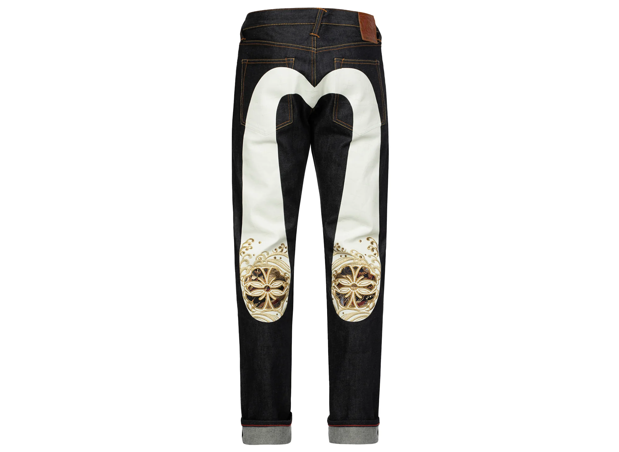 Evisu Kamon Brocade Applique Daicock Carrot Fit Jeans #2017 - Image 2