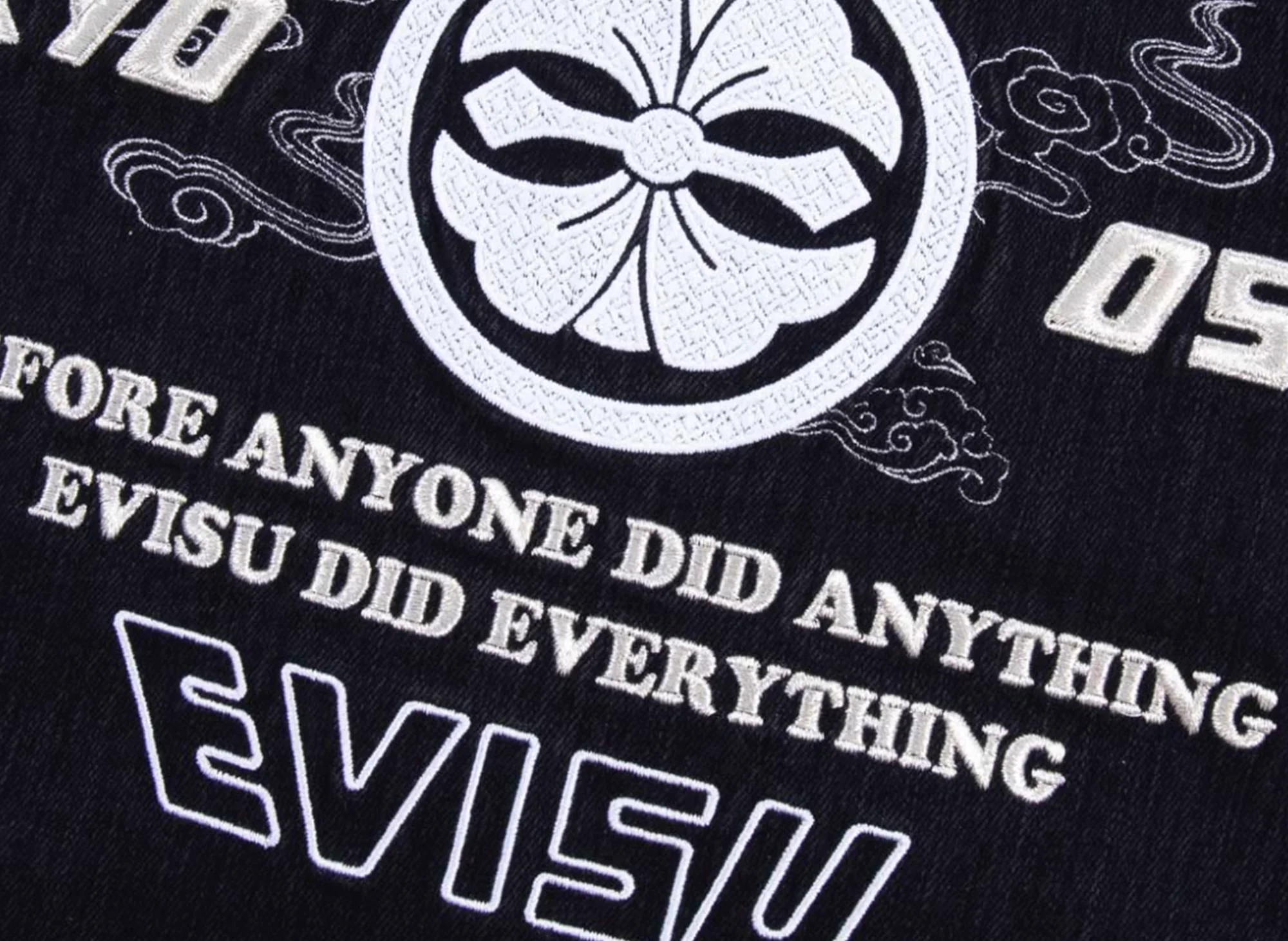 Evisu Kamon & Seagull Embroidery Regular Fit Denim Jacket - Image 4