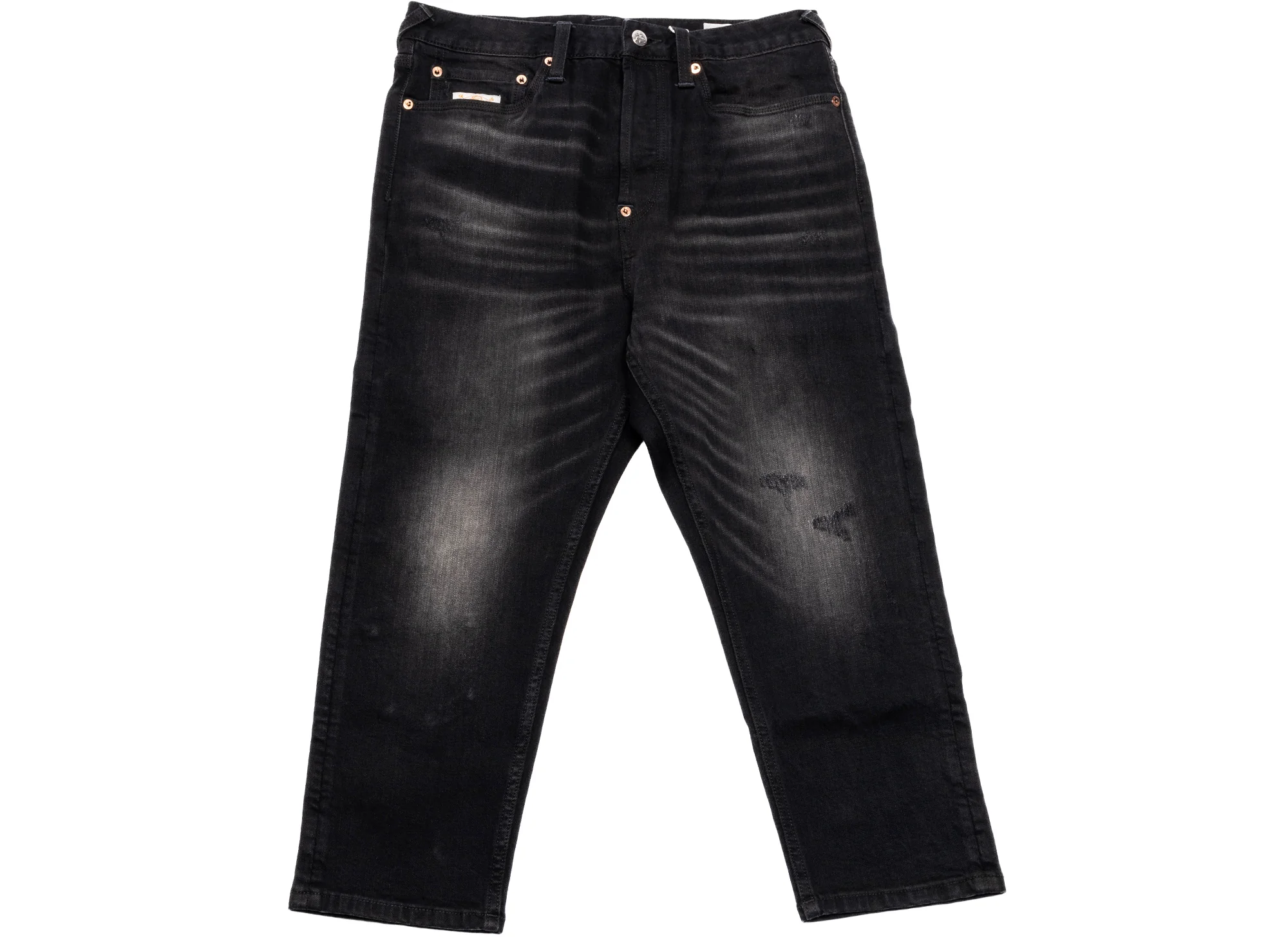 Evisu Multi-Pocket and Multi-Print Cropped Fit Jeans