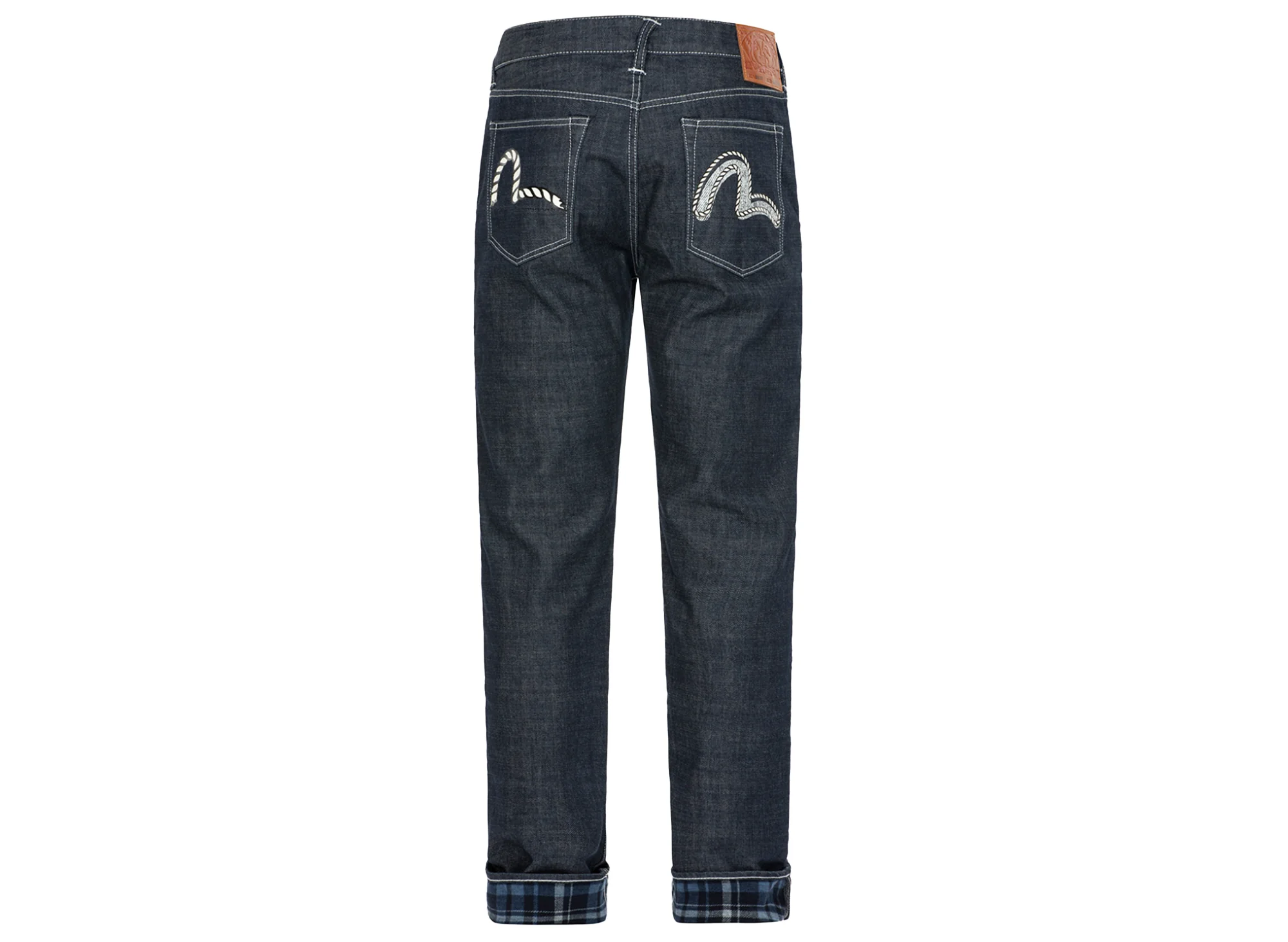 Evisu Rope Pattern Seagull Print Carrot Fit Denim Jeans - Image 2