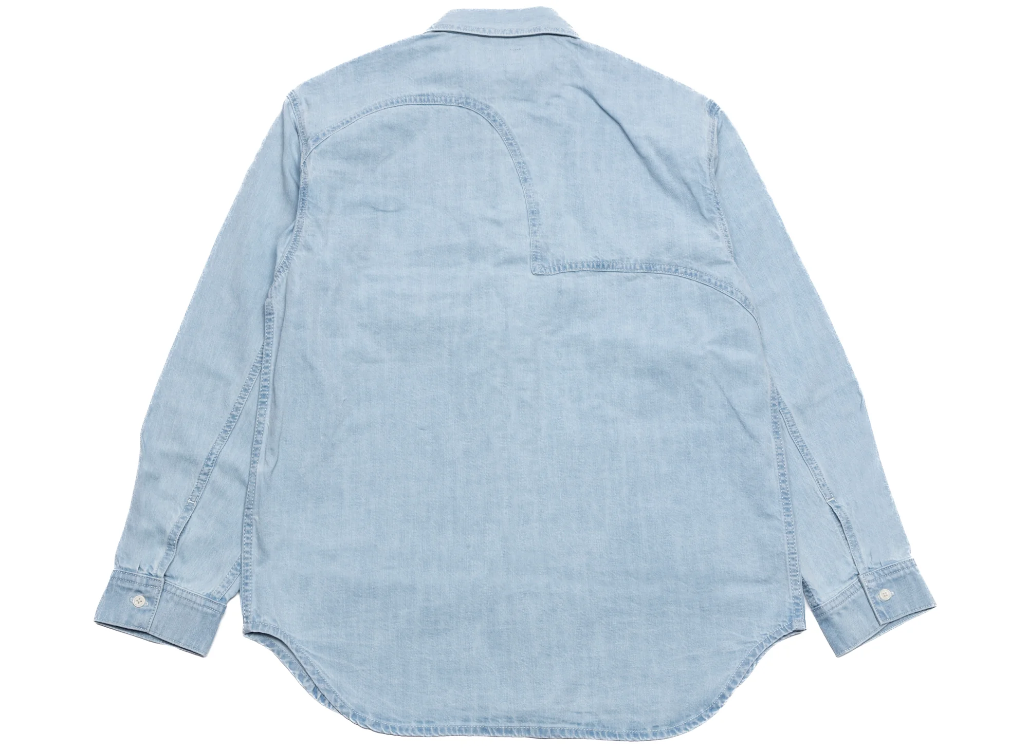 Evisu Seagull Embroidered Denim Shirt - Image 2