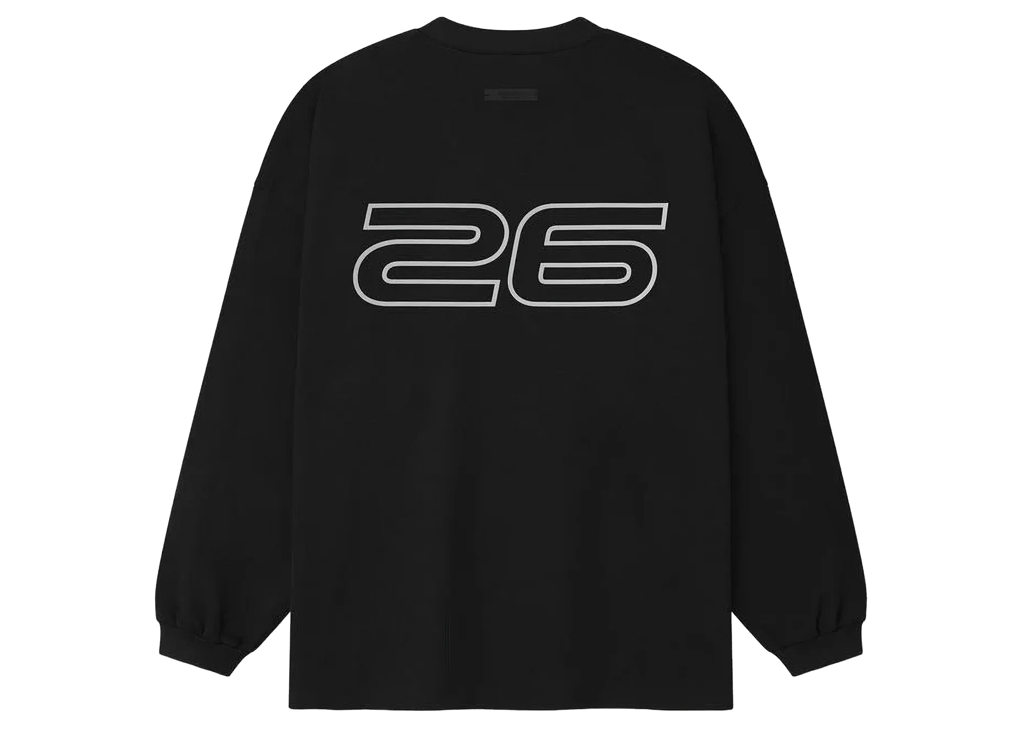 Fear of God Essentials 90's Long Sleeve Tee Ponte 'Vintage Black' - Image 2