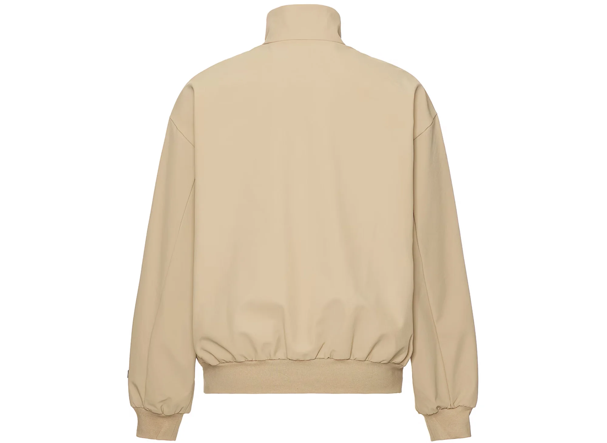 Fear of God Essentials Bonded Nylon Bomber Jacket in Desert Sand - Image 2