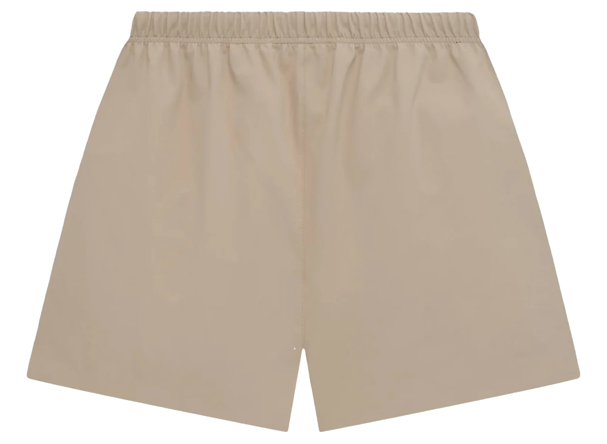 Fear of God Essentials Bonded Nylon Soccer Shorts in Desert Sand - Image 2