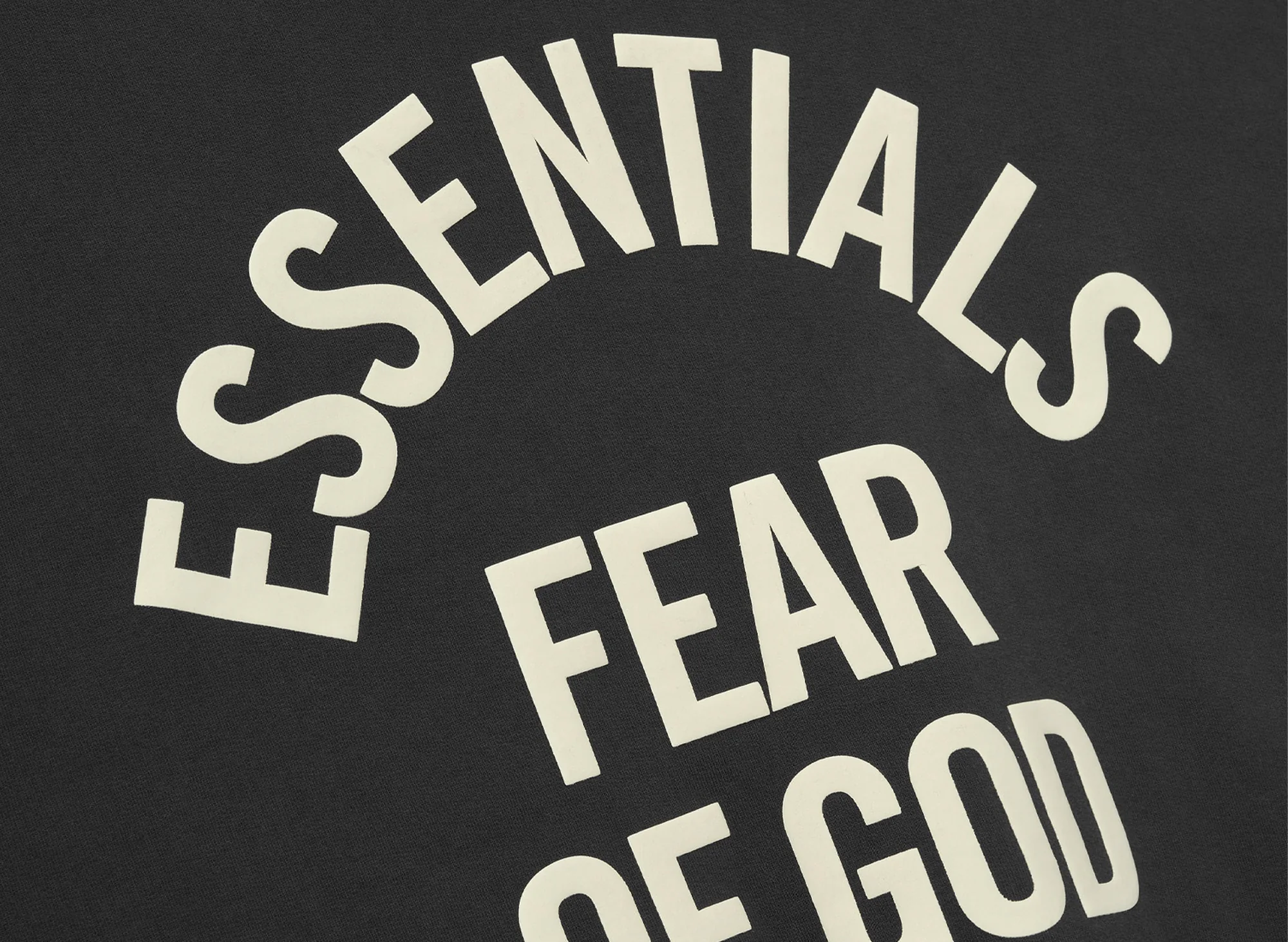 Fear of God Essentials Campus 90's Crewneck Sweatshirt 'Faded Black' - Image 3