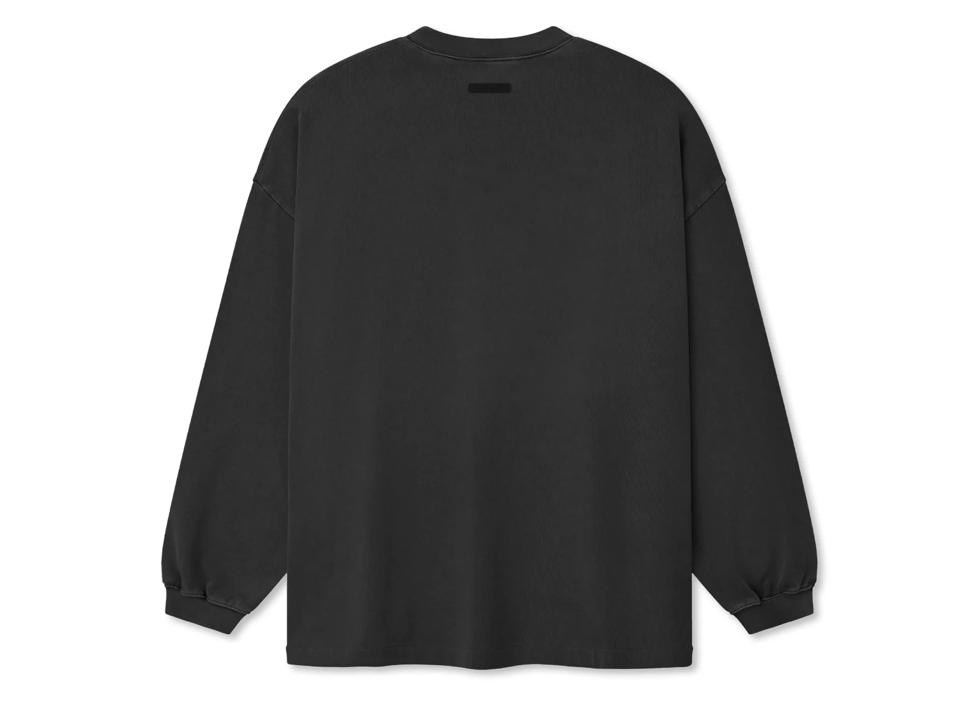 Fear of God Essentials Campus 90's Long Sleeve Tee 'Faded Black' - Image 2