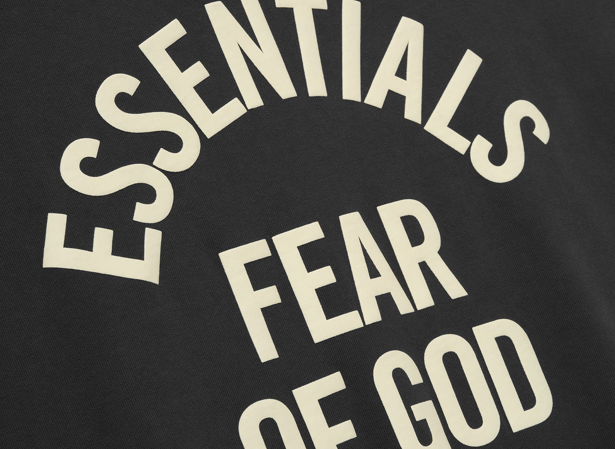 Fear of God Essentials Campus 90's Long Sleeve Tee 'Faded Black' - Image 3
