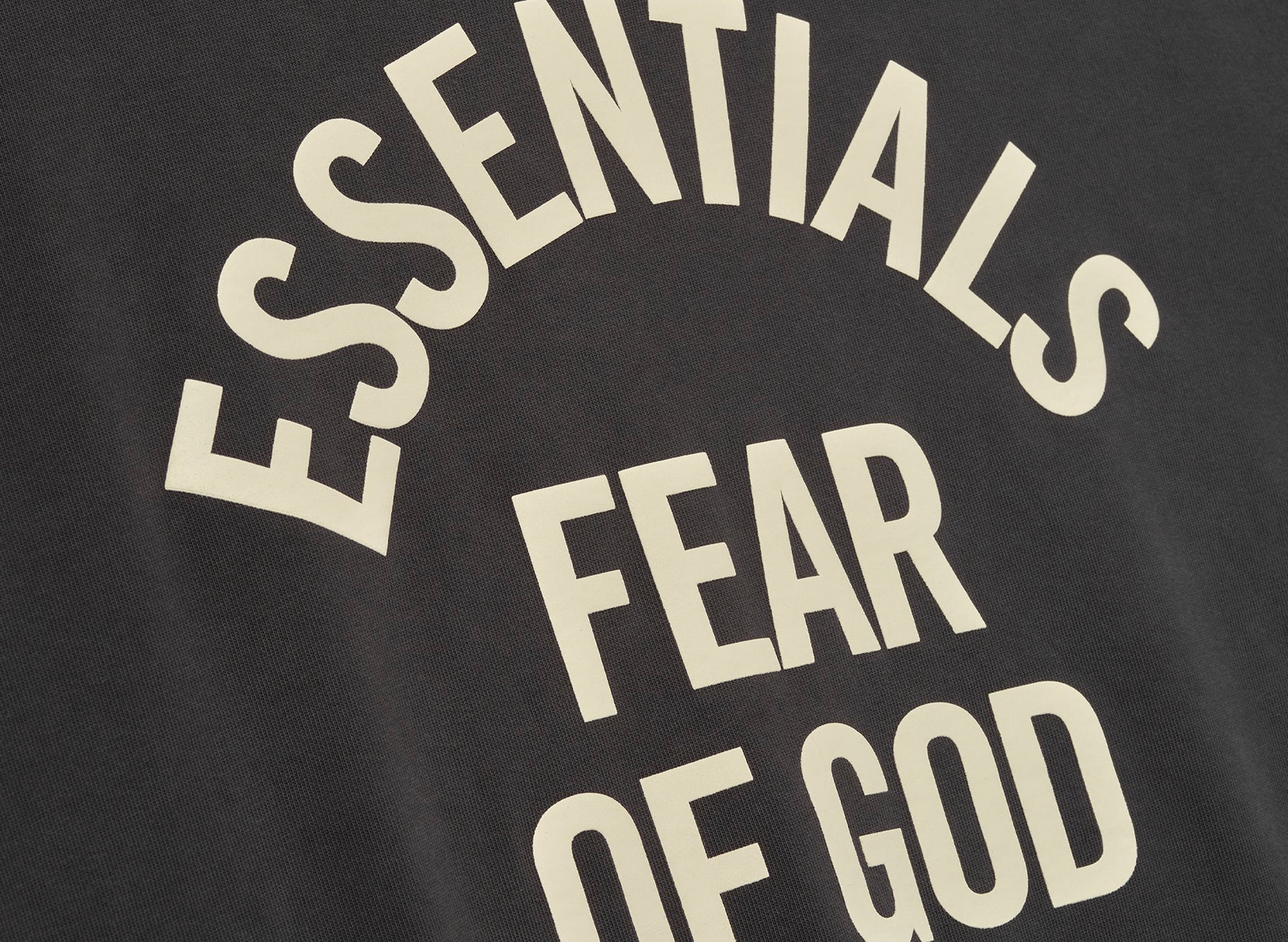Fear of God Essentials Campus 90's Short Sleeve Tee 'Faded Black' - Image 3