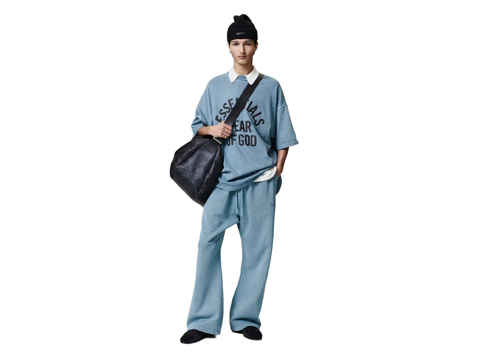 Fear of God Essentials Campus 90's Short Sleeve Tee 'Faded Coastal' - Image 4