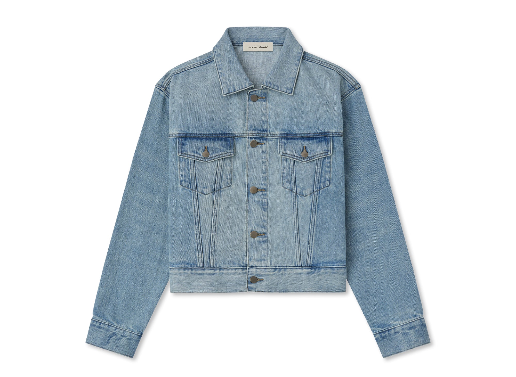 Fear of God Essentials Classic Denim Jacket 'Classic Blue'