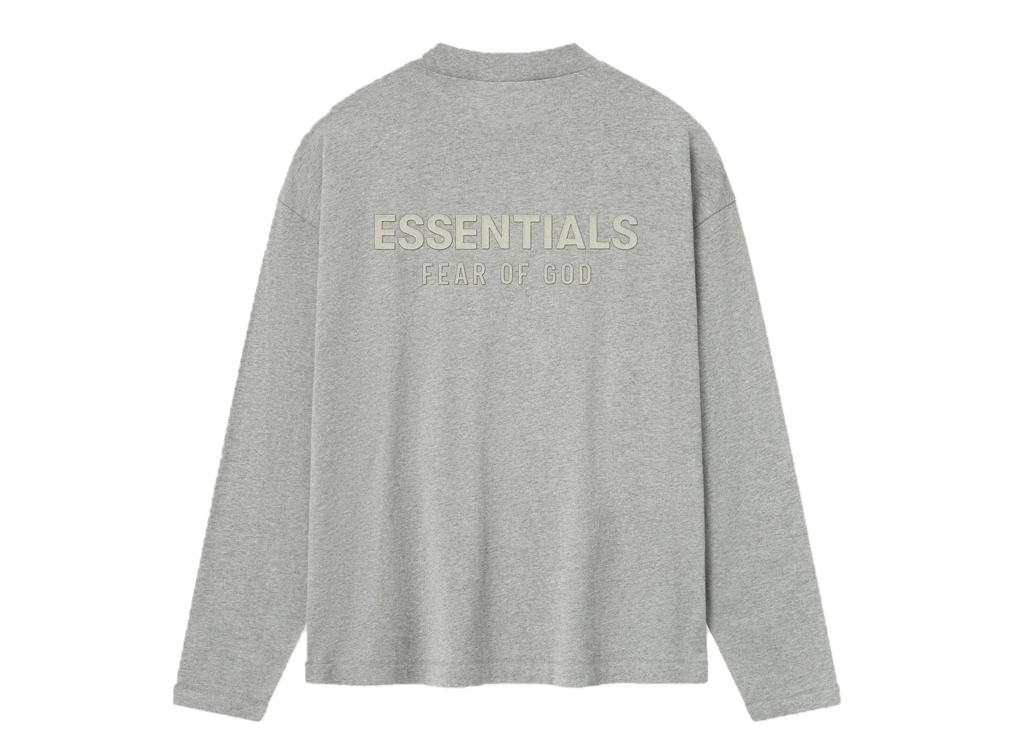 Fear of God Essentials Classic Long Sleeve Tee 'Concrete Heather' - Image 2