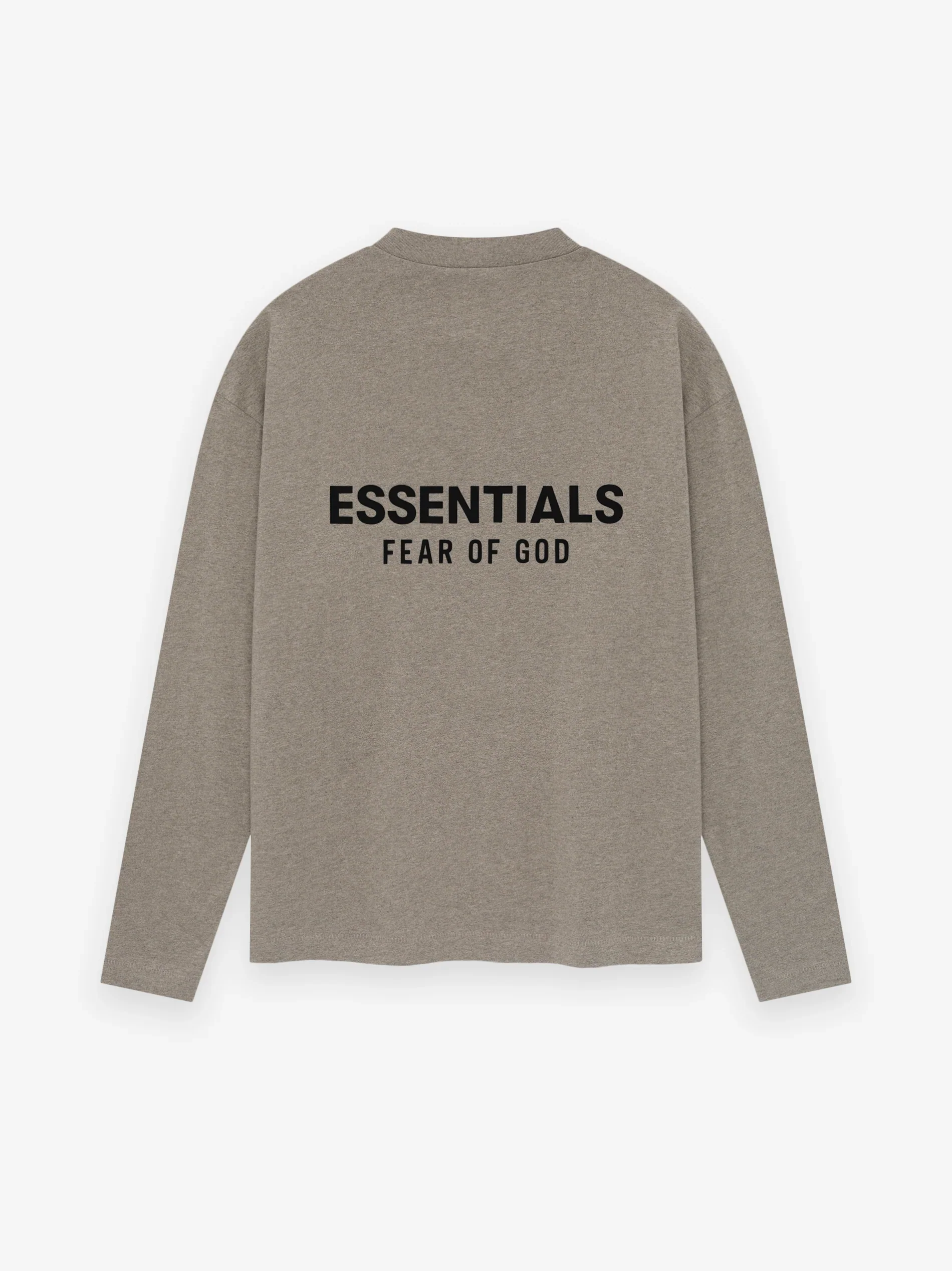 Fear of God Essentials Classic Long Sleeve Tee in Heather - Image 2