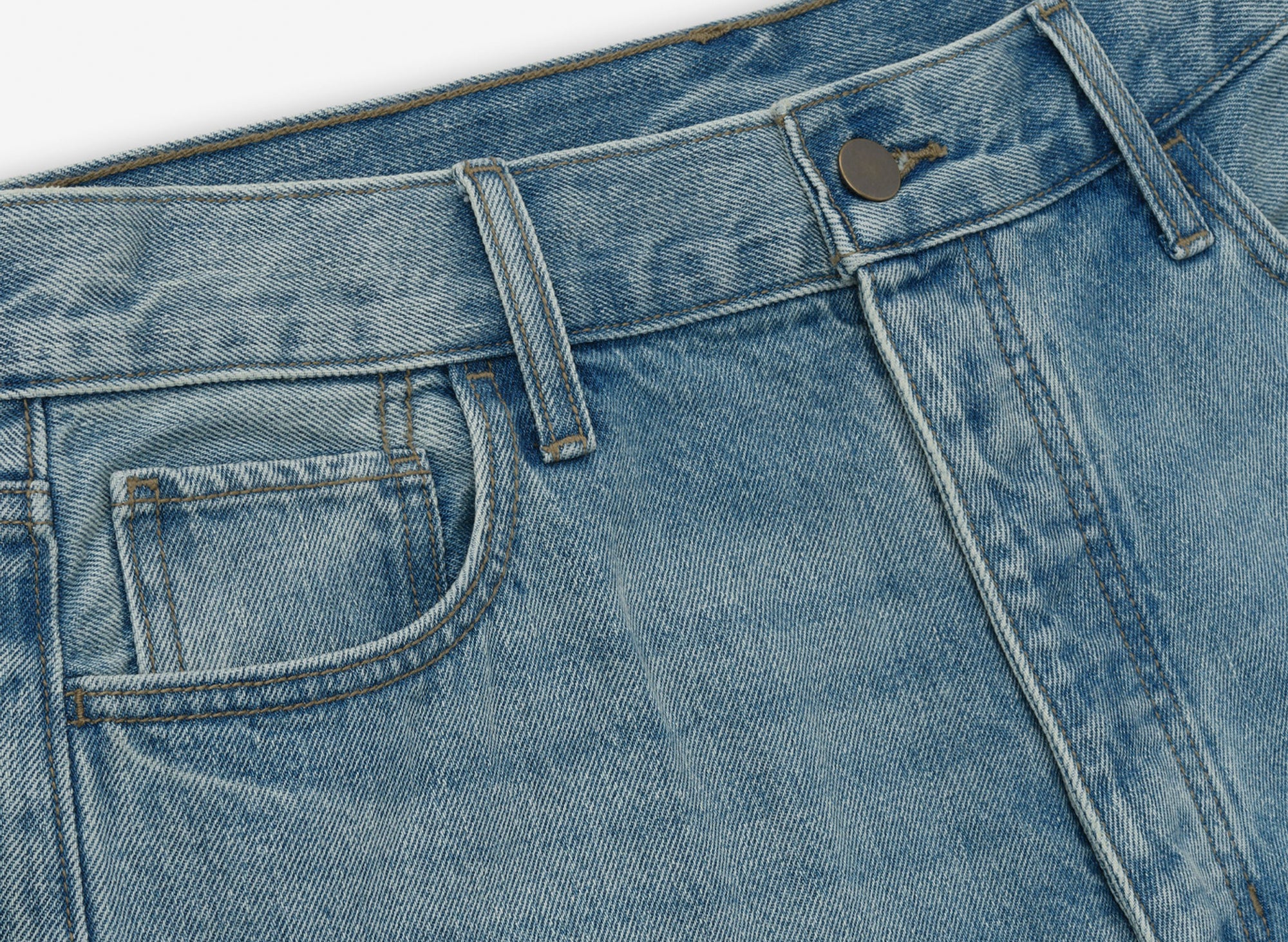 Fear of God Essentials Denim 5 Pocket Jeans 'Classic Blue' - Image 3
