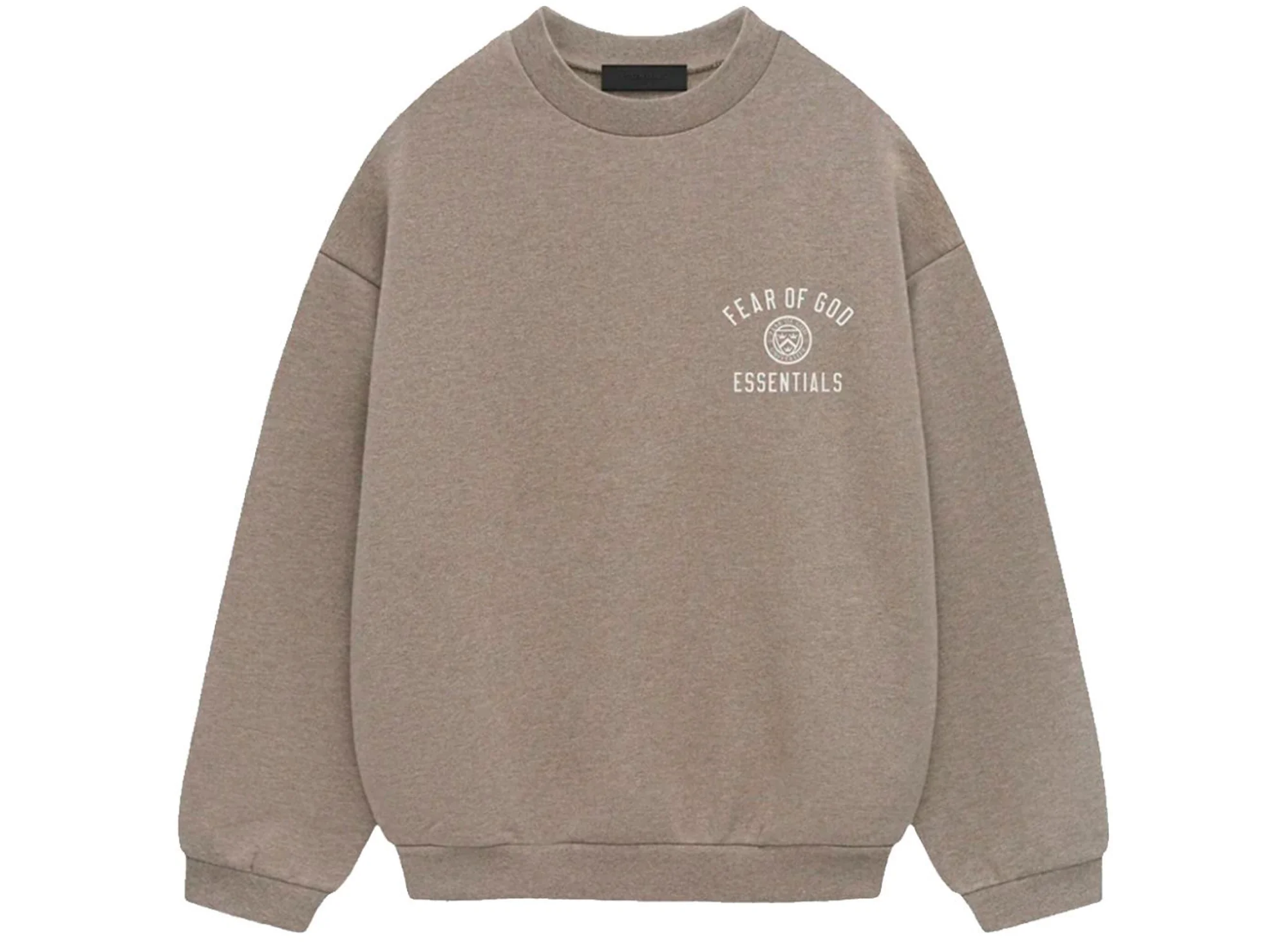 Fear of God Essentials Fleece Crewneck in Heather Grey