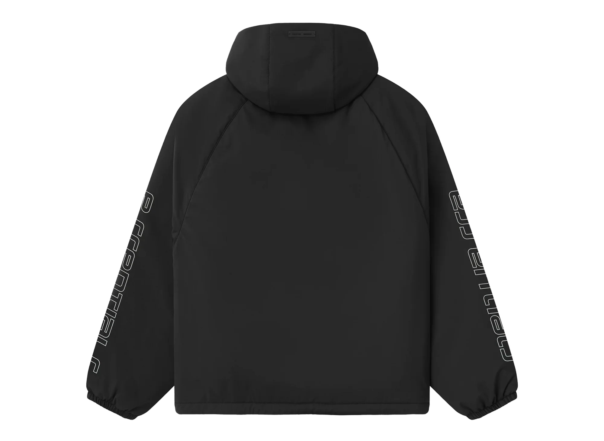Fear of God Essentials Half Zip Anorak 'Vintage Black' - Image 2