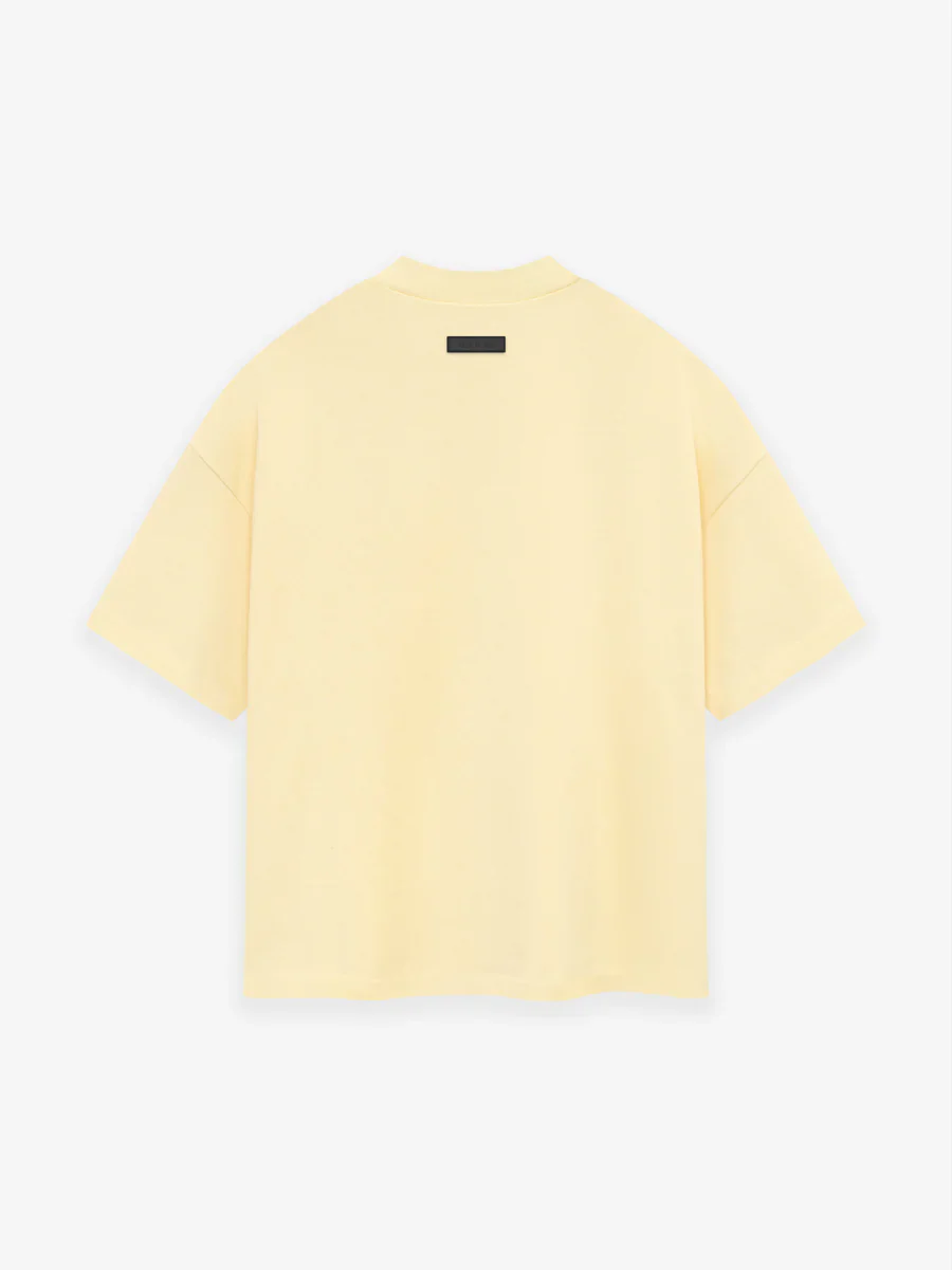 Fear of God Essentials Heavy Jersey S/S Tee in Garden Yellow - Image 2