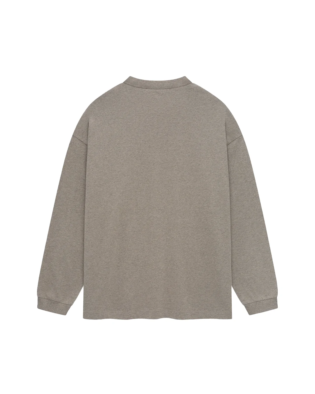 Fear of God Essentials Jersey L/S Tee in Heather Grey - Image 2