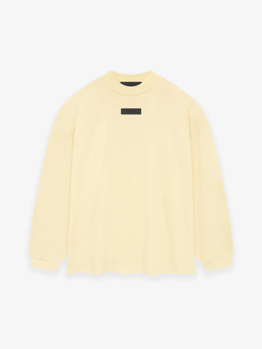 Fear of God Essentials L/S Tee in Garden Yellow