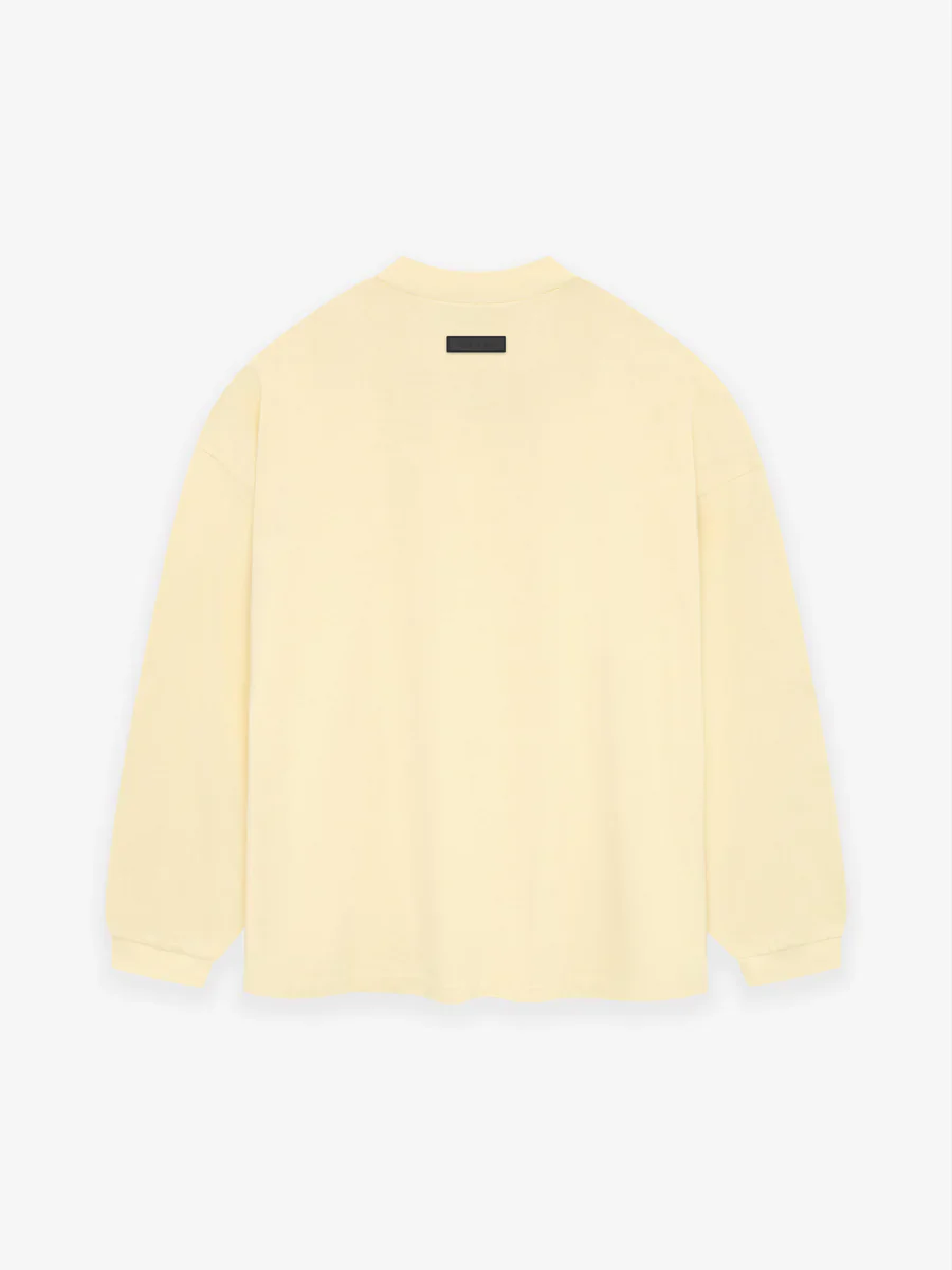 Fear of God Essentials L/S Tee in Garden Yellow - Image 2