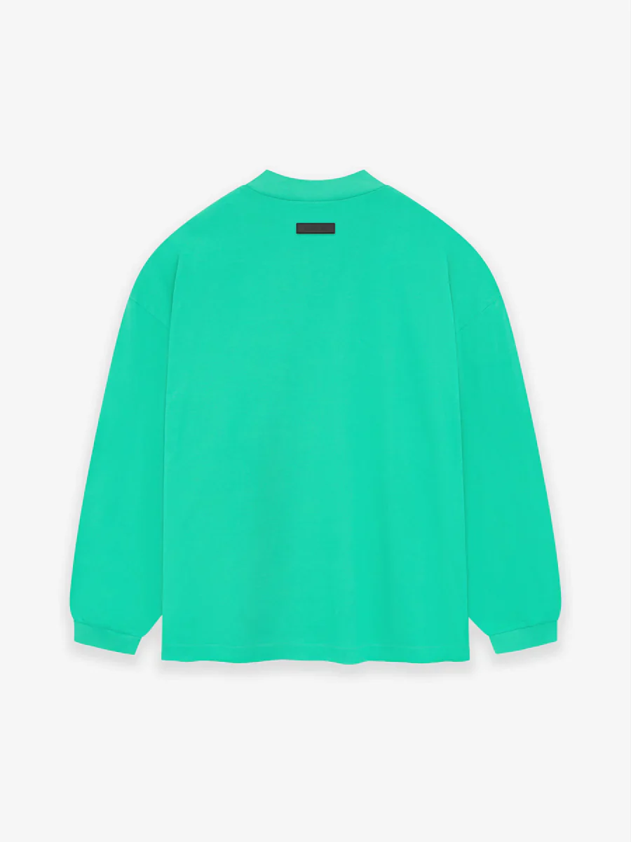 Fear of God Essentials L/S Tee in Mint Leaf - Image 2
