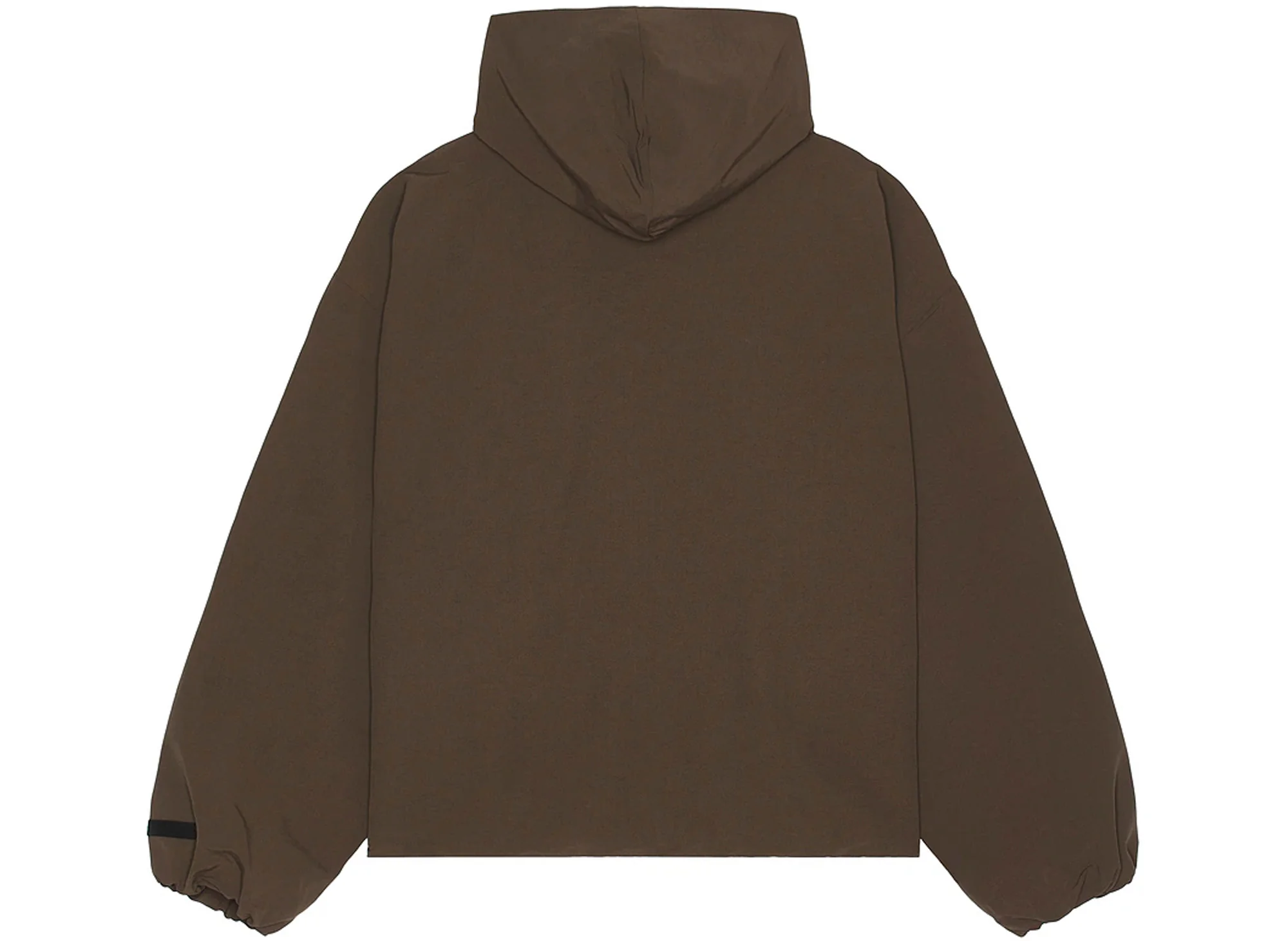 Fear of God Essentials Military Nylon Hooded Anorak in Brown - Image 2