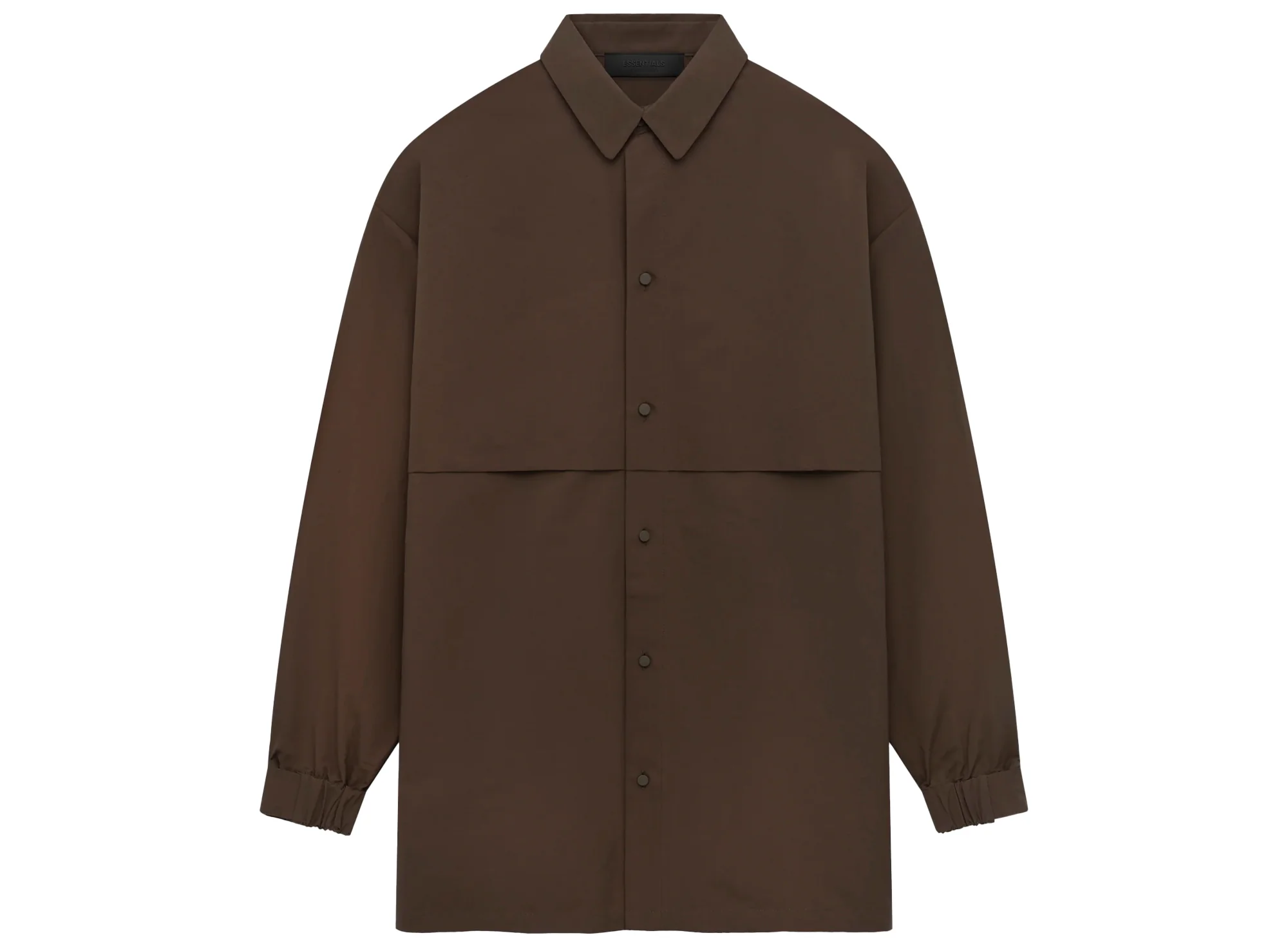 Fear of God Essentials Military Nylon Overshirt in Brown