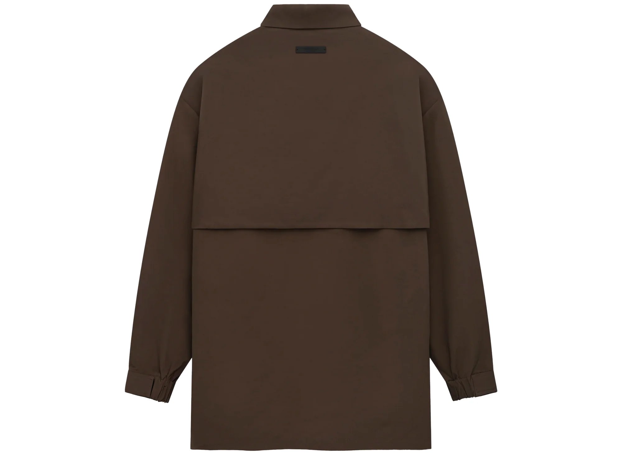 Fear of God Essentials Military Nylon Overshirt in Brown - Image 2
