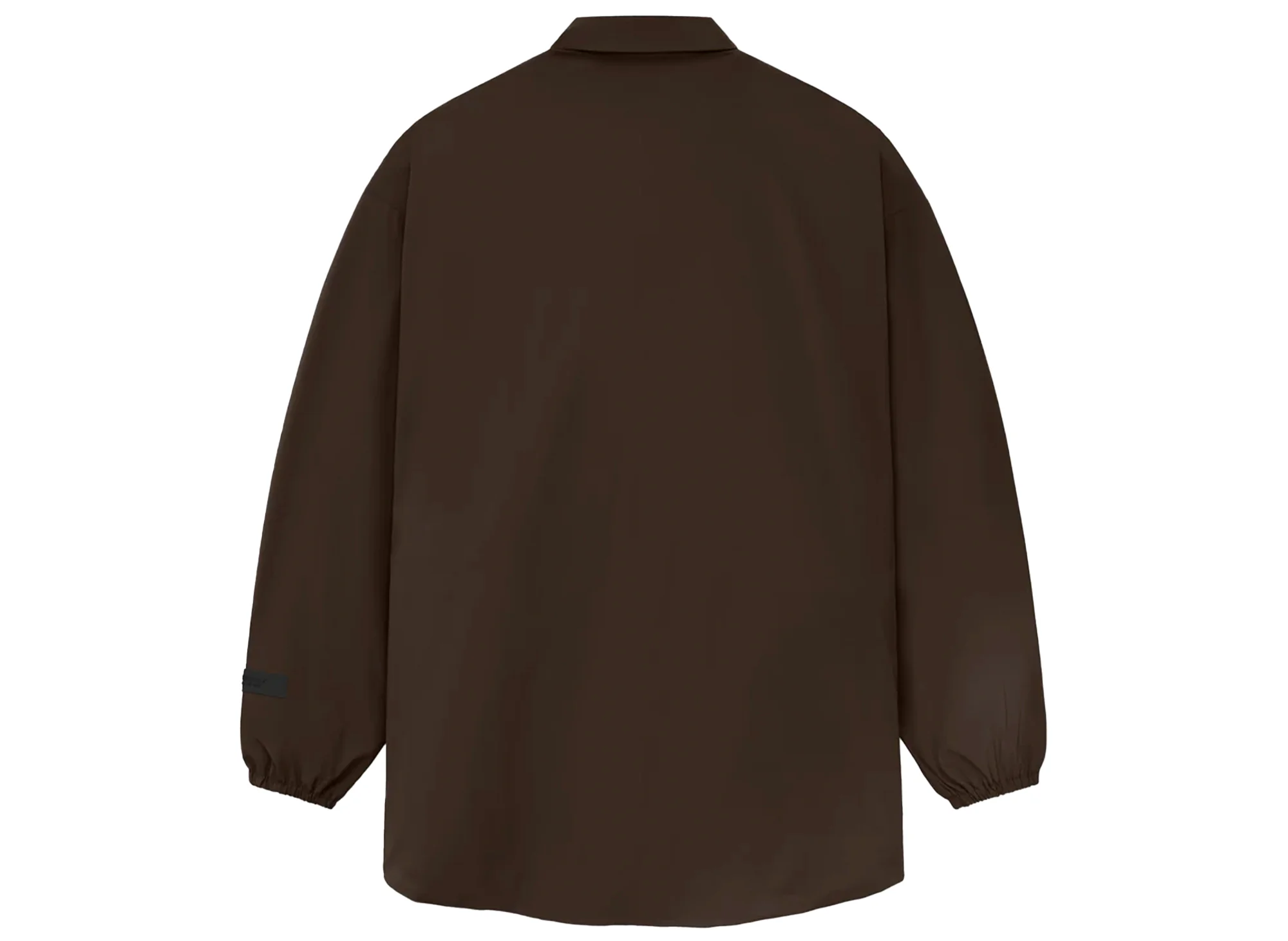 Fear of God Essentials Nylon Overshirt in Wood - Image 2