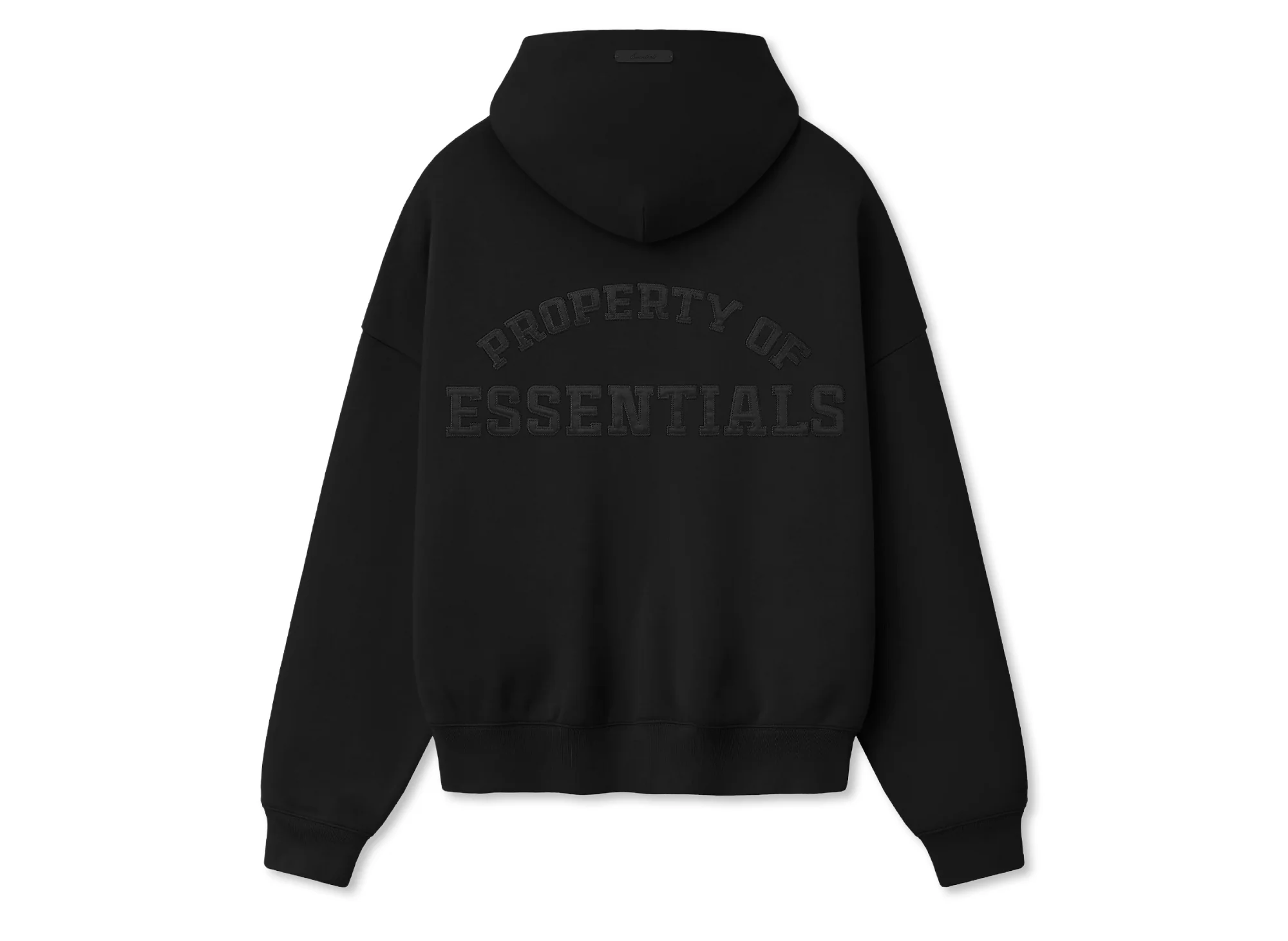 Fear of God Essentials Property Lounge Half Zip Hoodie 'Black' - Image 2