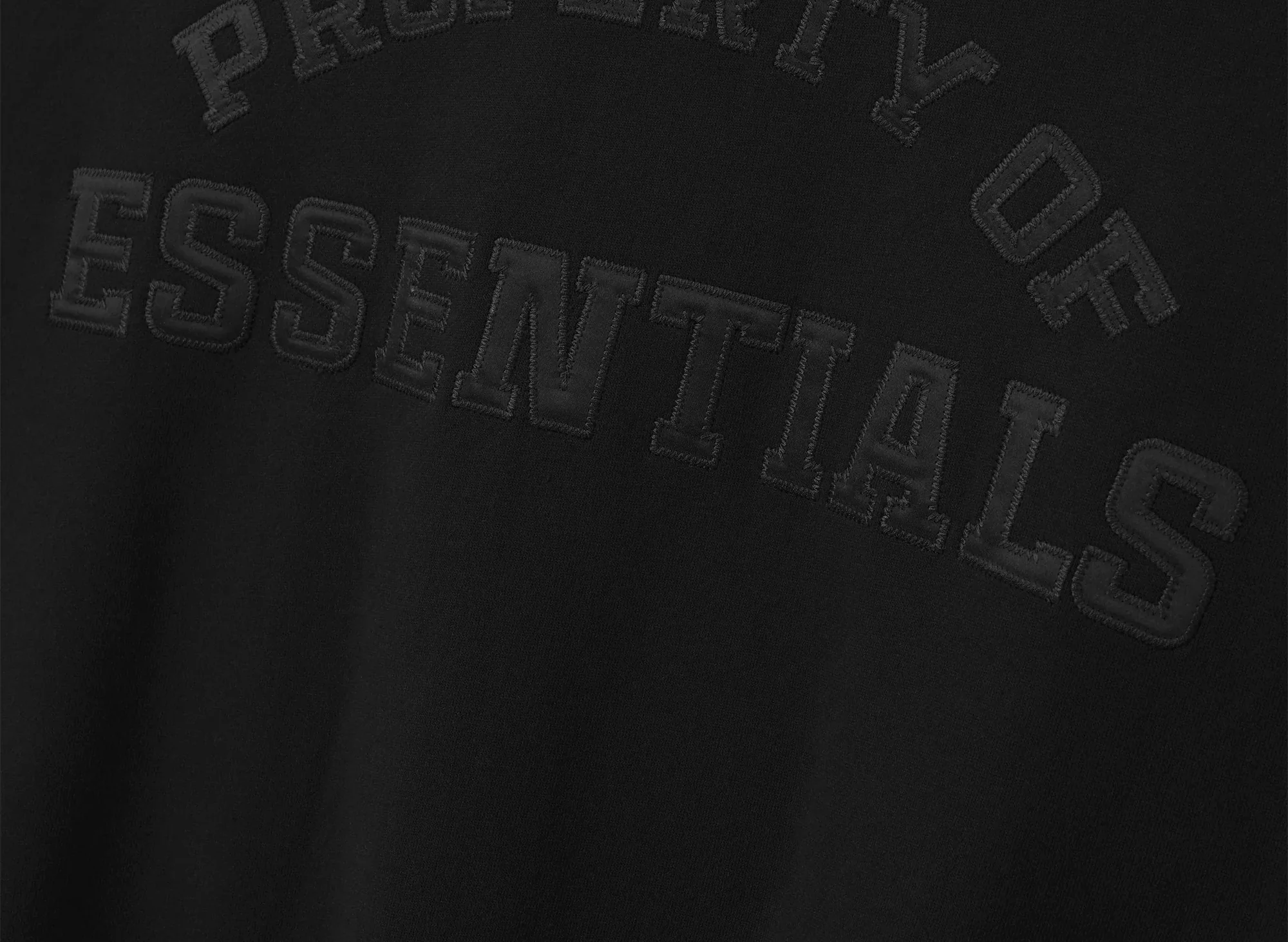 Fear of God Essentials Property Lounge Half Zip Hoodie 'Black' - Image 3