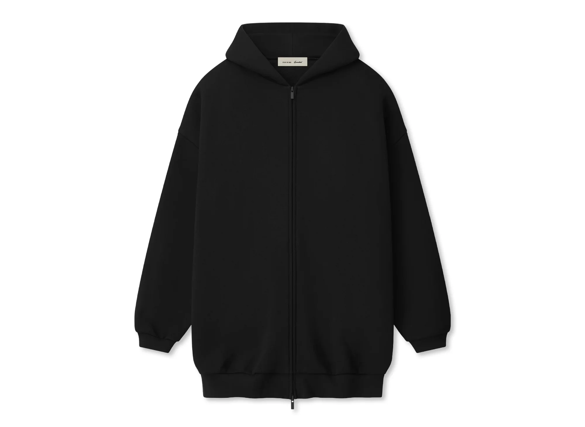 Fear of God Essentials Property Lounge Long Zip Hoodie 'Black'