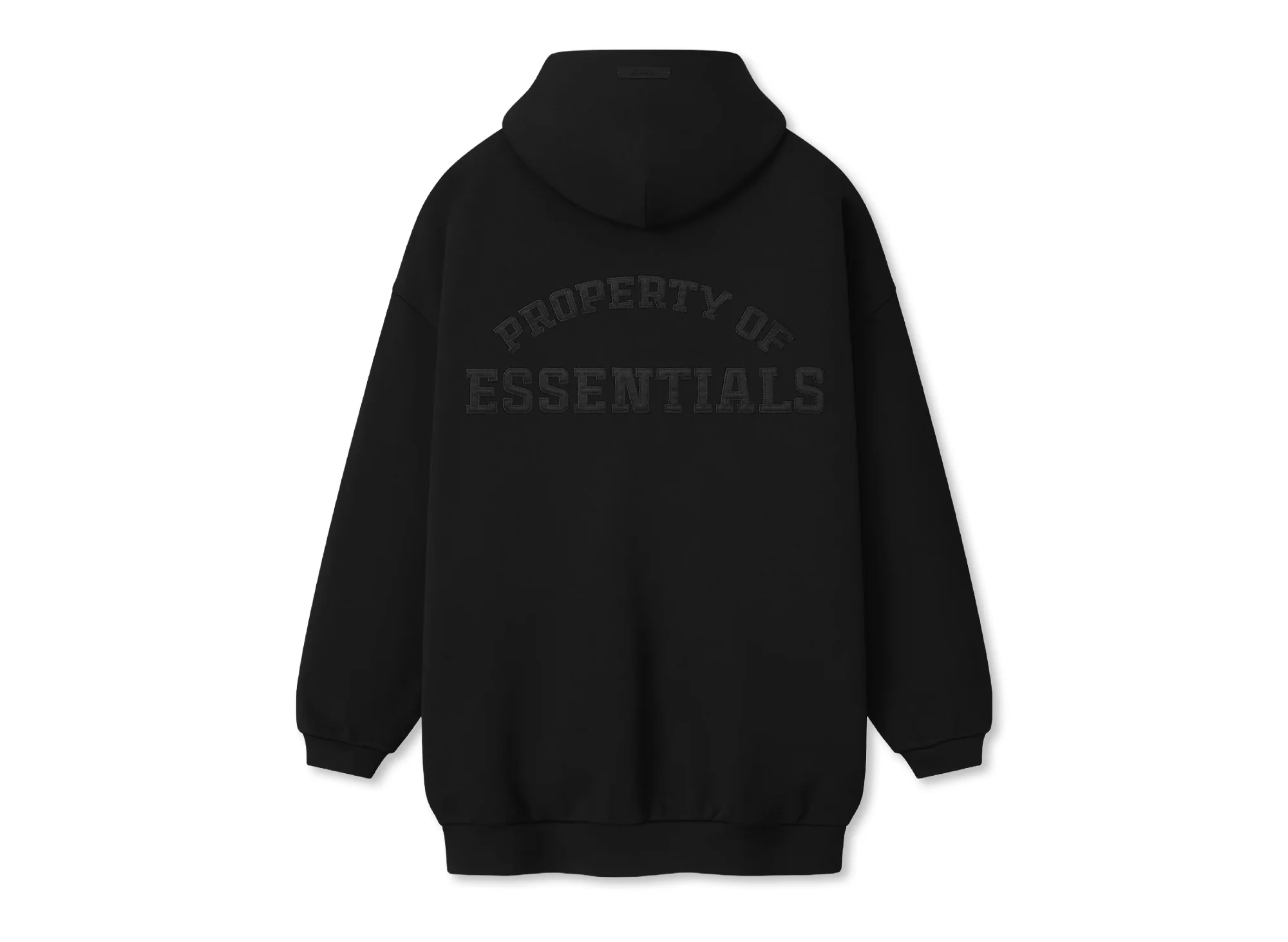 Fear of God Essentials Property Lounge Long Zip Hoodie 'Black' - Image 2