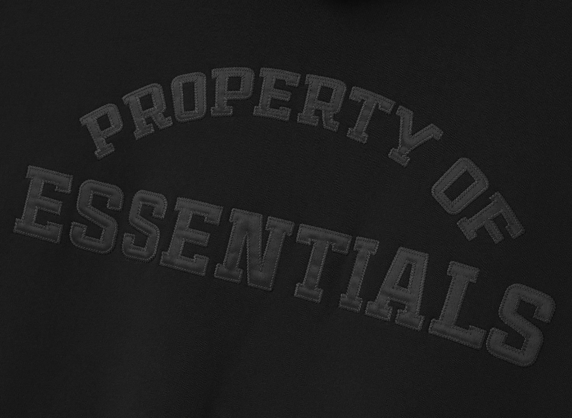Fear of God Essentials Property Lounge Long Zip Hoodie 'Black' - Image 3