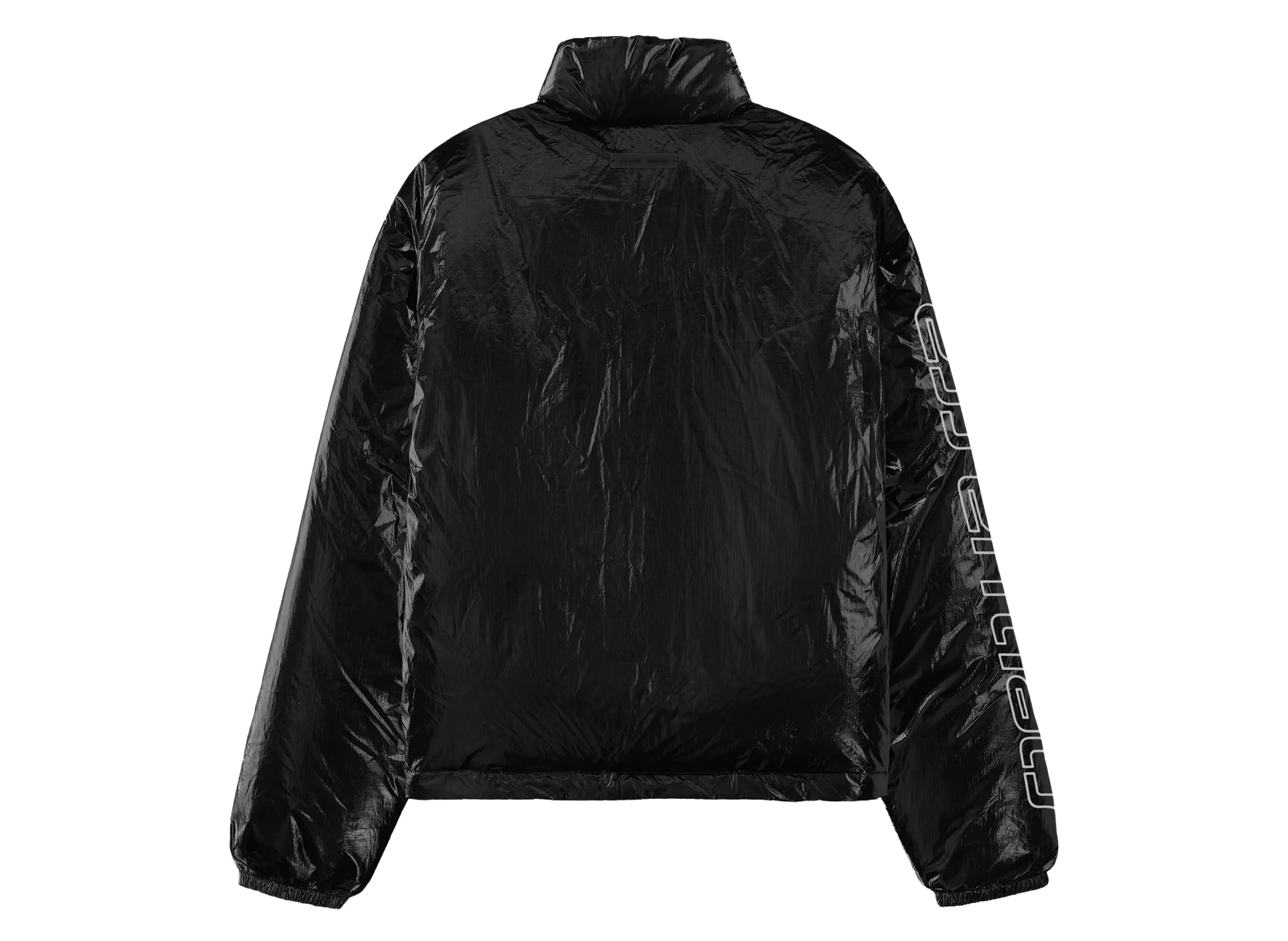 Fear of God Essentials Puffer Jacket 'Metallic Black' - Image 2