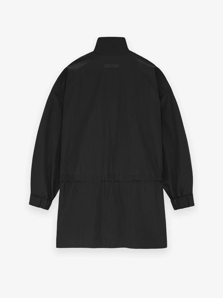 Fear of God Essentials Ripstop Mockneck Anorak in Black - Image 2
