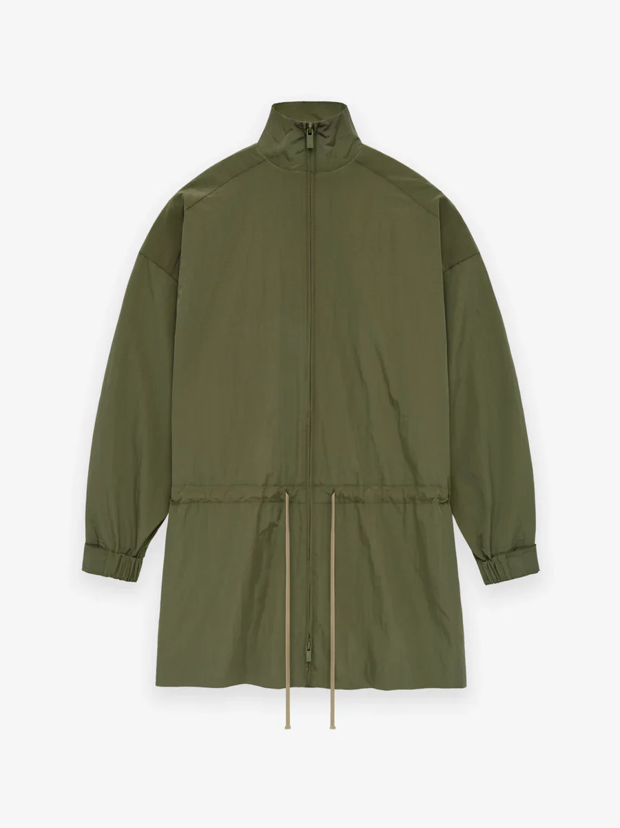 Fear of God Essentials Ripstop Mockneck Anorak in Military