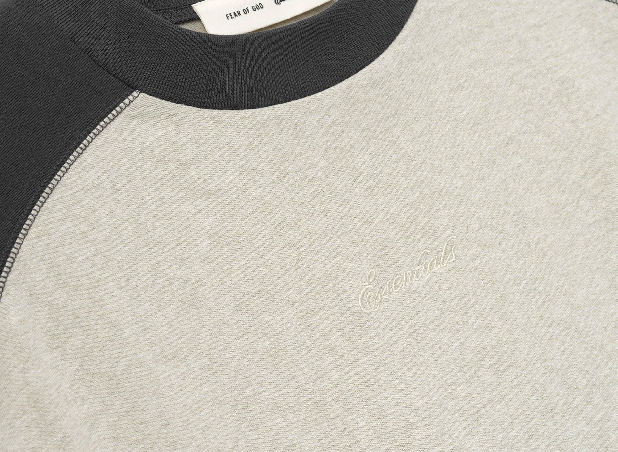 Fear of God Essentials Signature Baseball Tee 'Heather Stone / Iron Grey' - Image 3