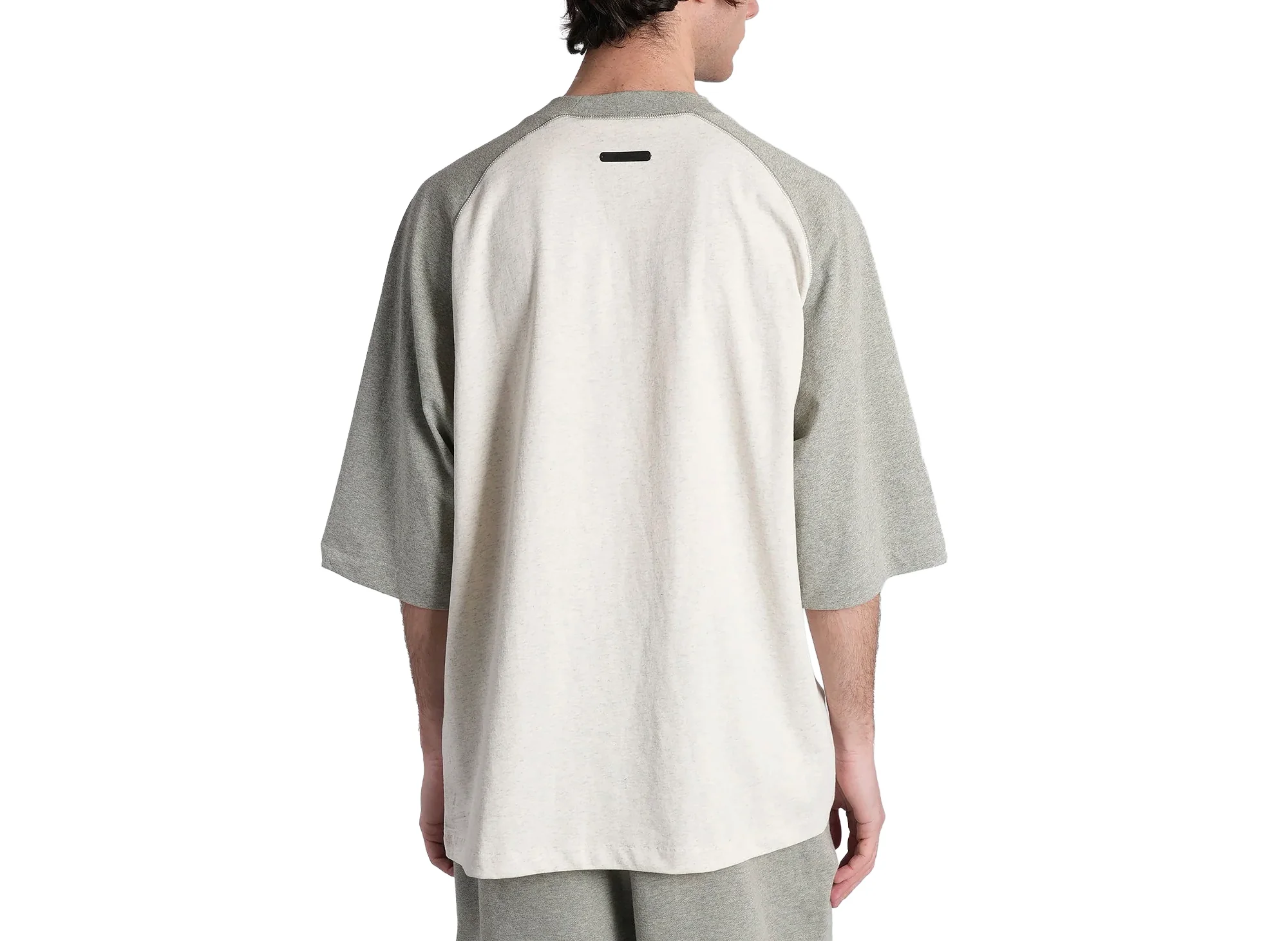 Fear of God Essentials Signature Baseball Tee 'Oatmeal / Concrete Heather' - Image 3