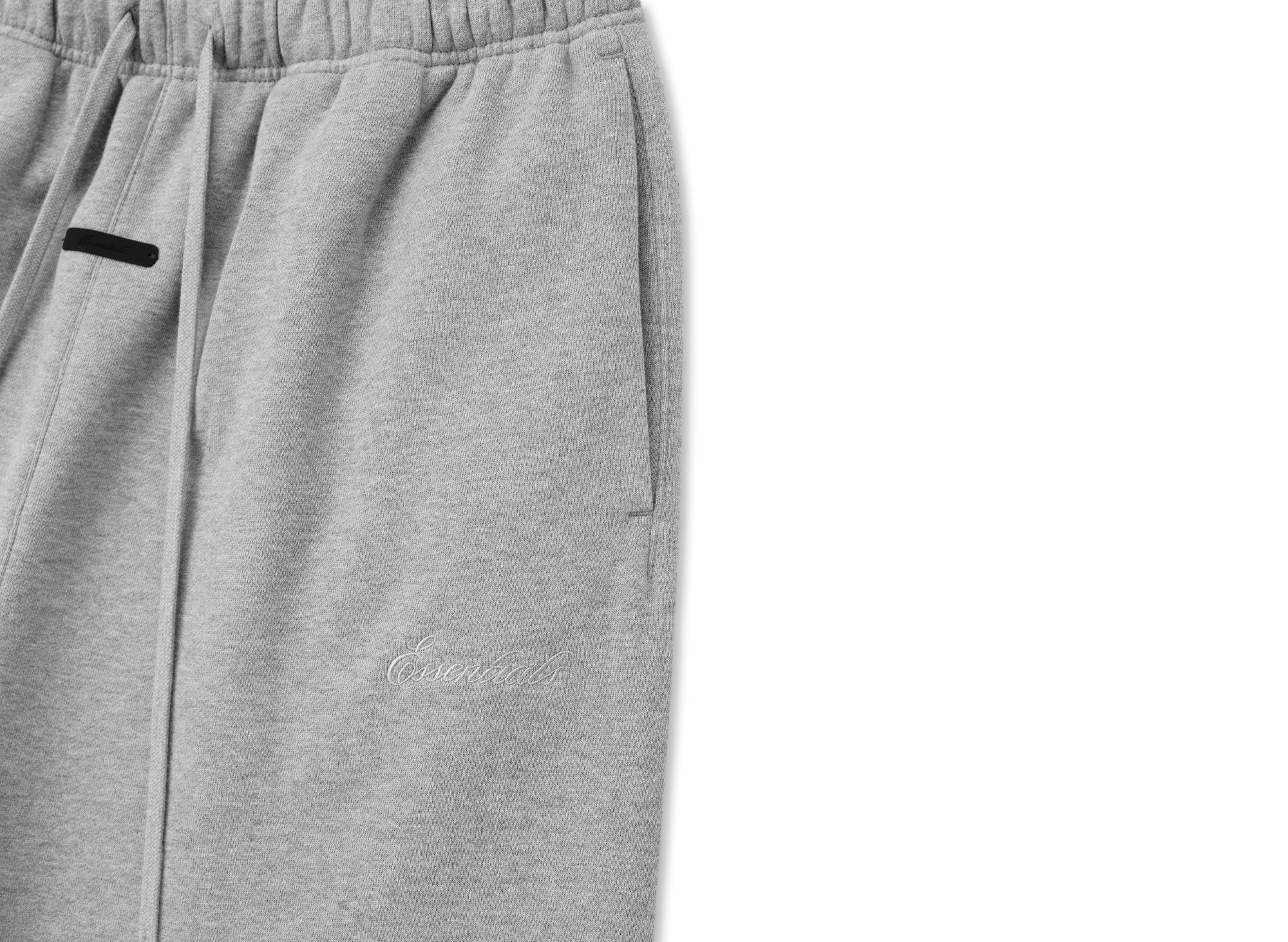 Fear of God Essentials Signature Classic Fit Flare Sweatpant 'Concrete Heather' - Image 3